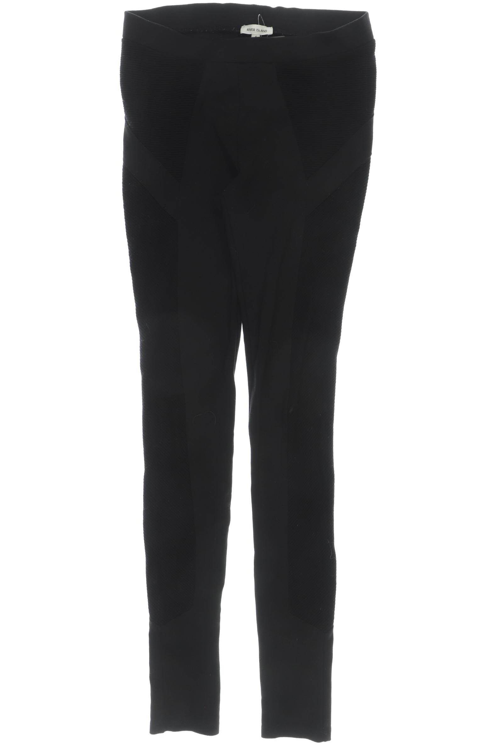 

River Island Damen Stoffhose, schwarz