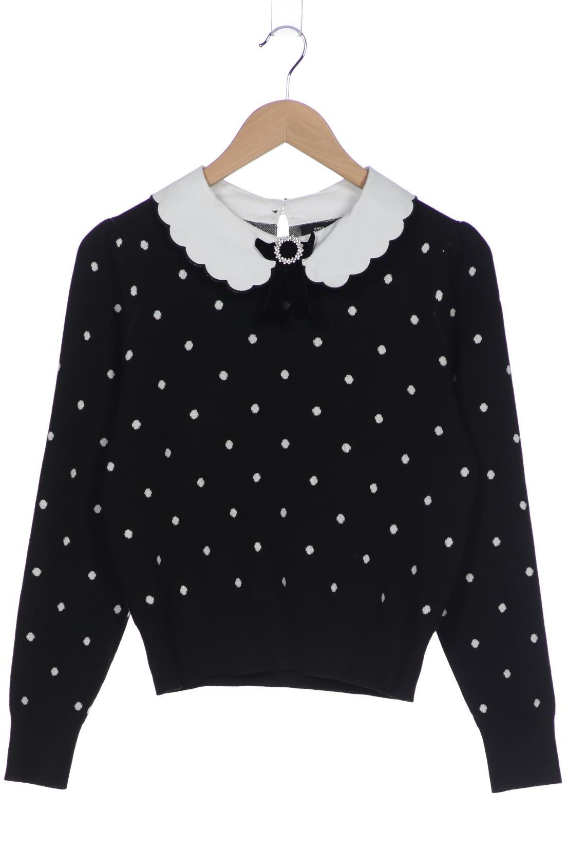 

River Island Damen Pullover, schwarz, Gr. 38