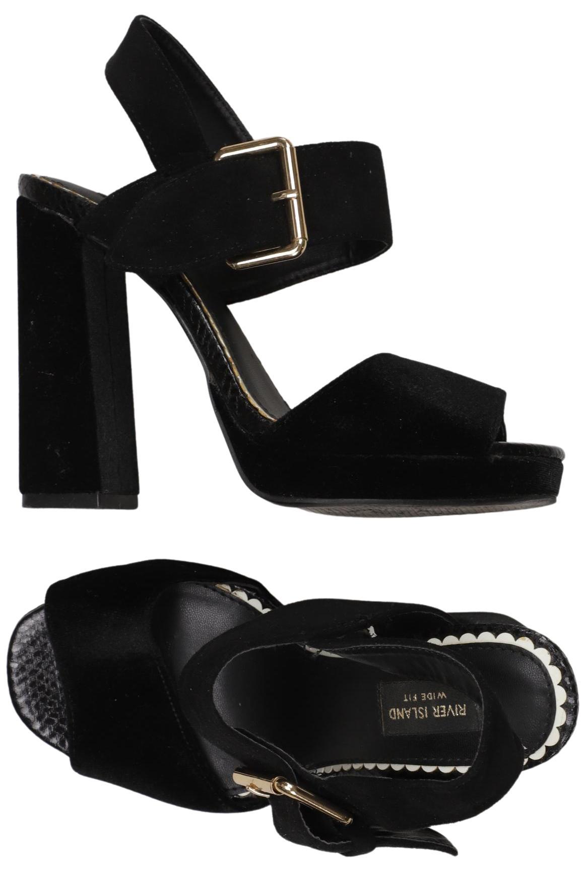 

River Island Damen Sandale, schwarz, Gr. 3