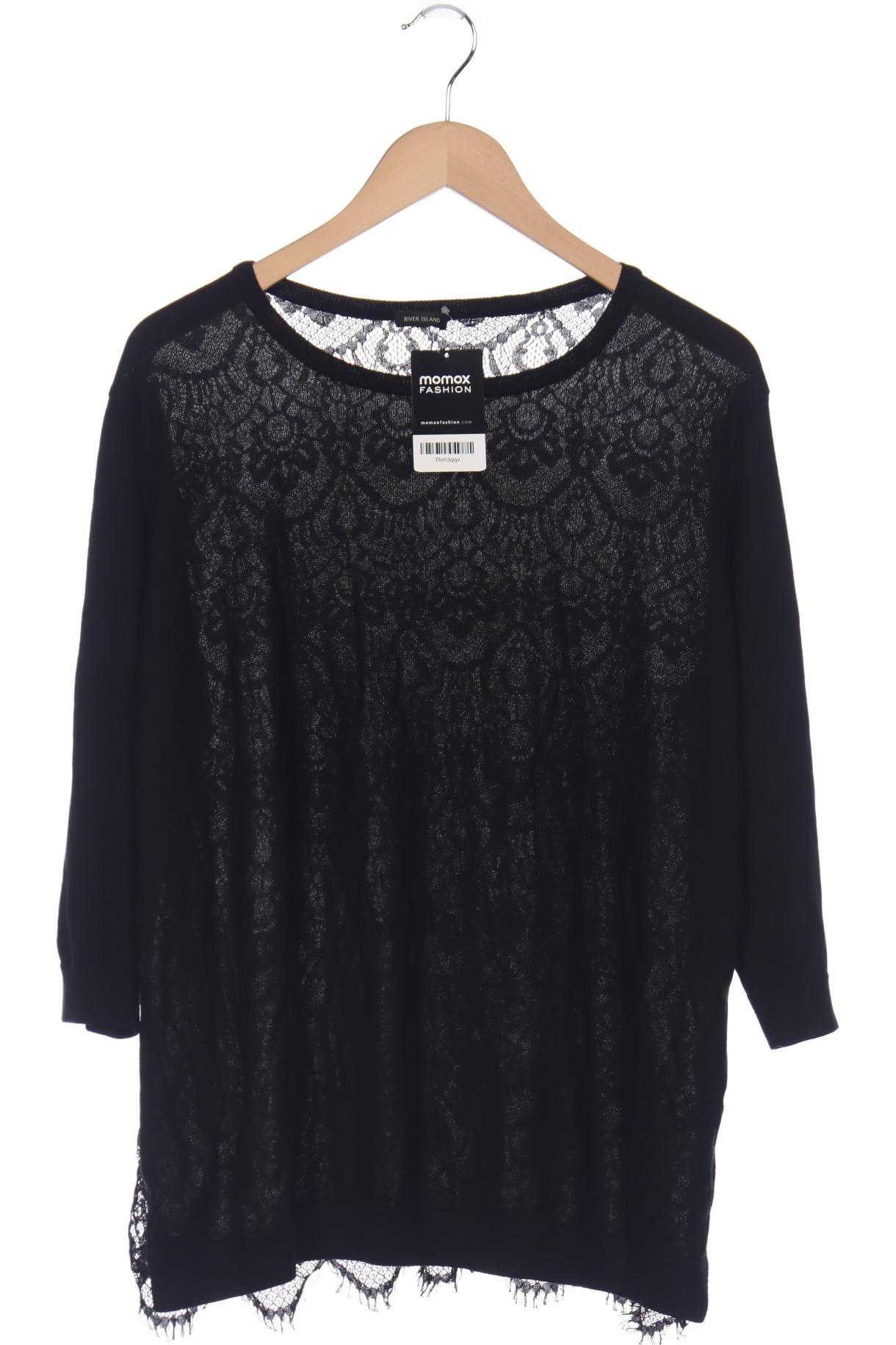 

River Island Damen Sweatshirt, schwarz, Gr. 44