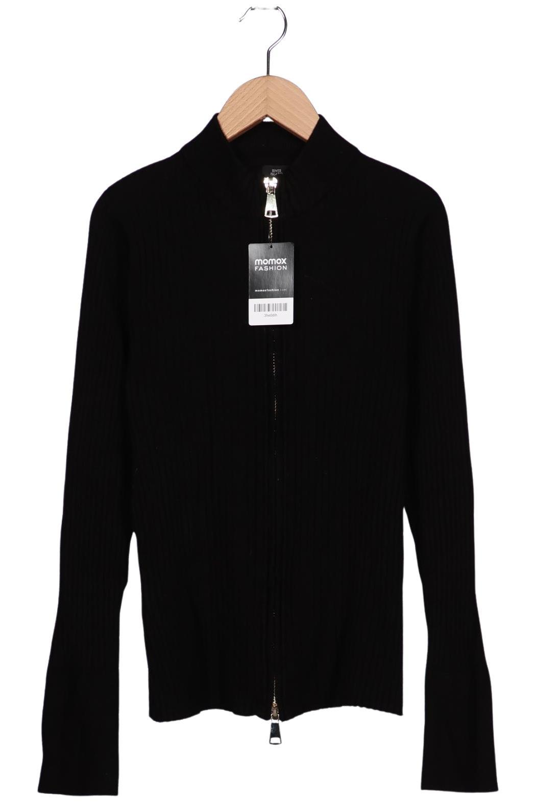 

River Island Damen Strickjacke, schwarz, Gr. 38