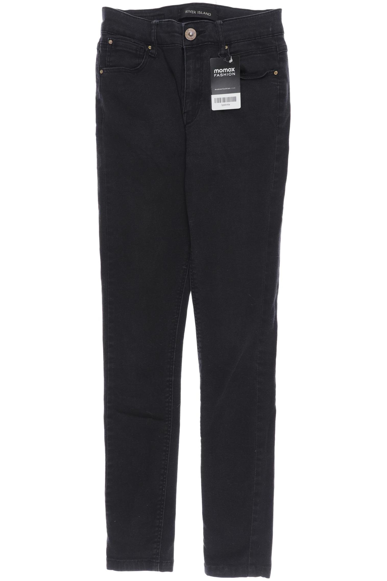 

River Island Damen Jeans, schwarz