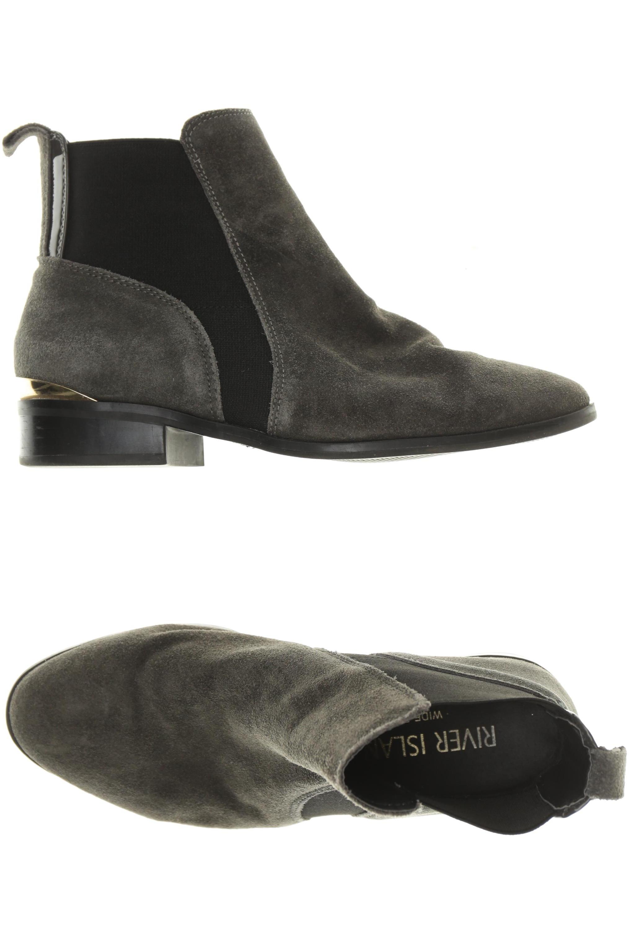 

River Island Damen Stiefelette, grau, Gr. 37