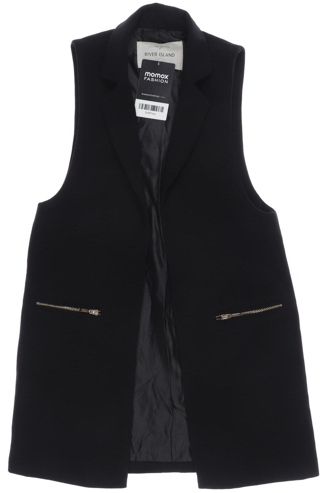 

River Island Damen Weste, schwarz, Gr. 34