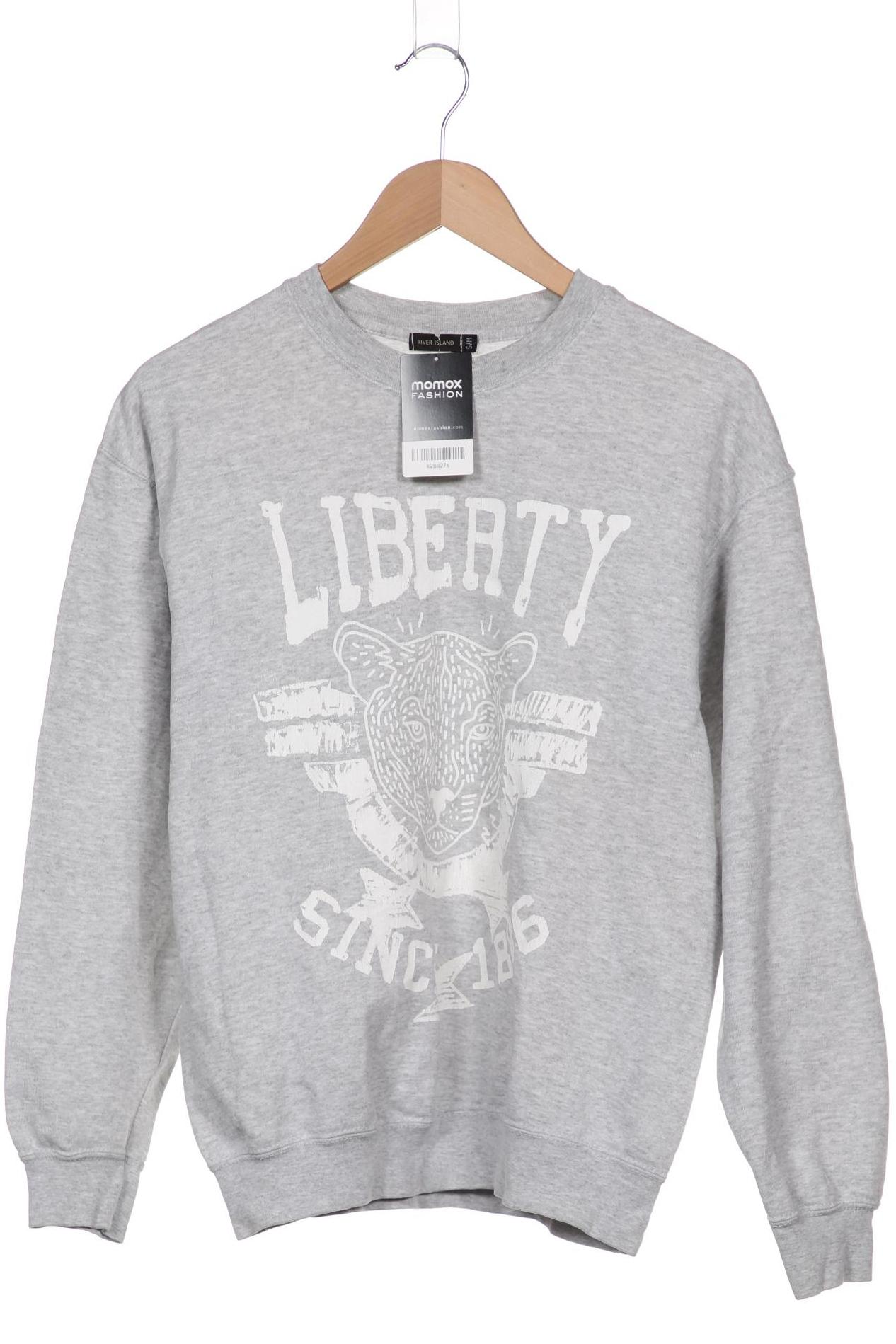 

River Island Damen Sweatshirt, grau, Gr. 36