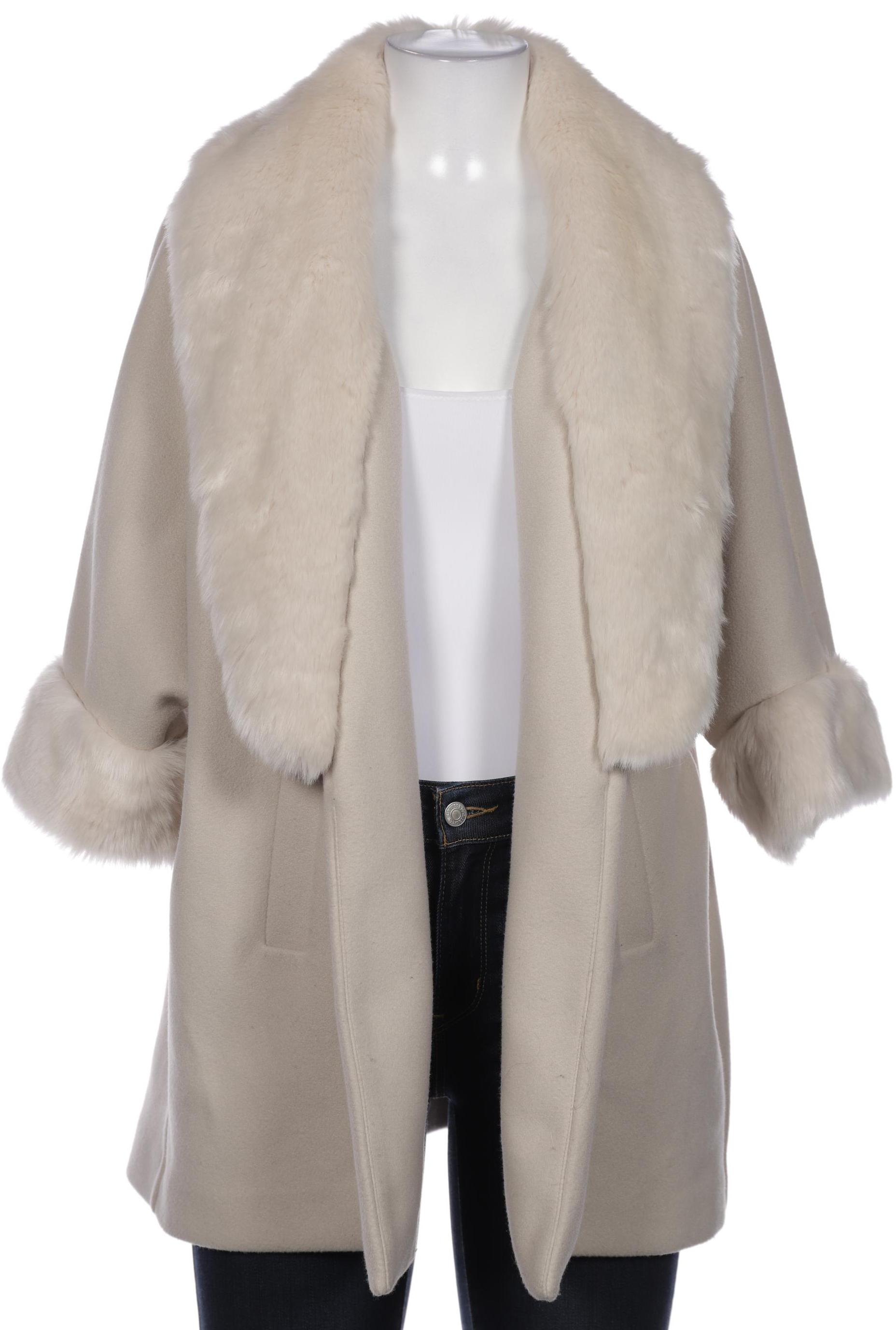 

River Island Damen Mantel, cremeweiß, Gr. 34