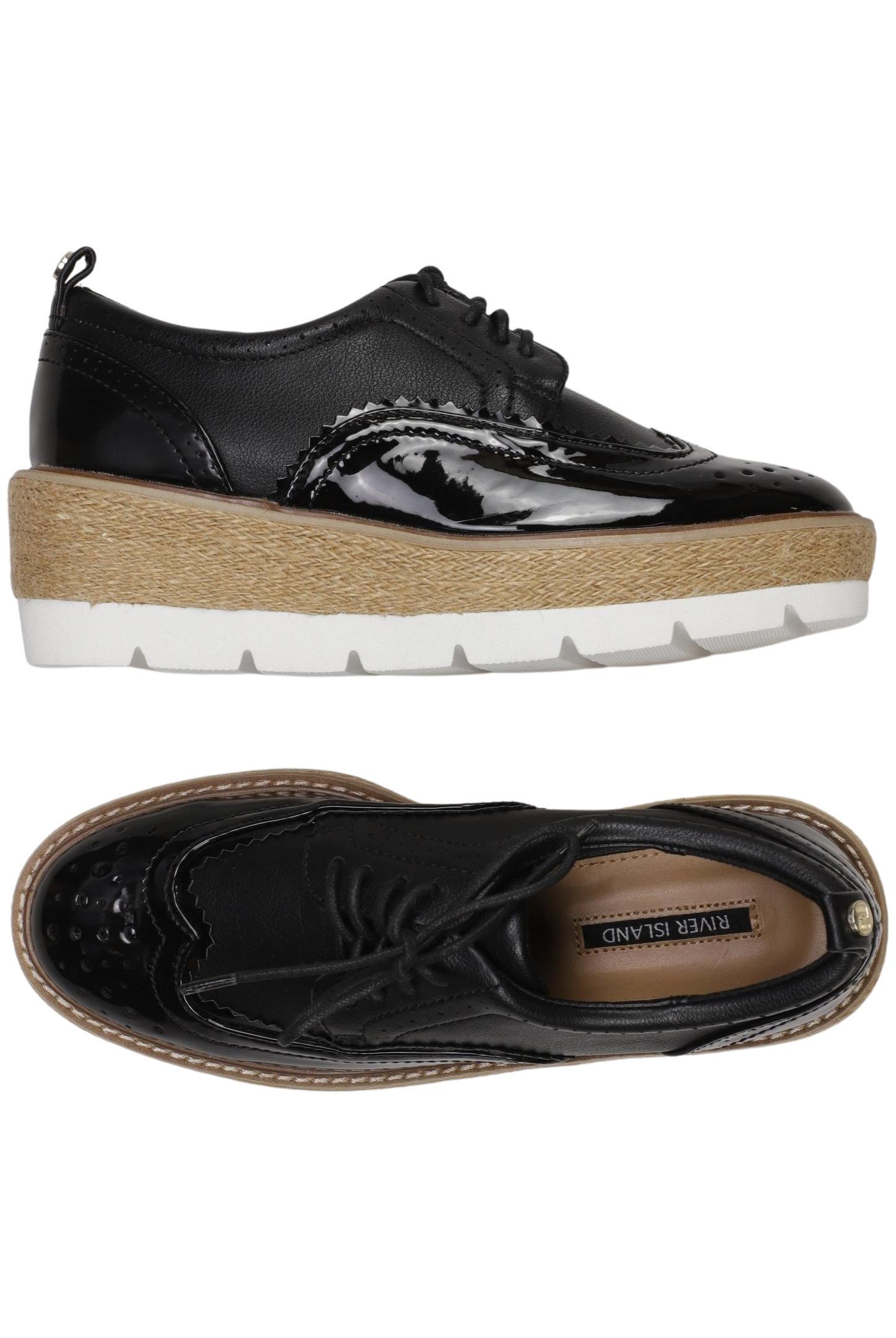 

River Island Damen Halbschuh, schwarz, Gr. 37