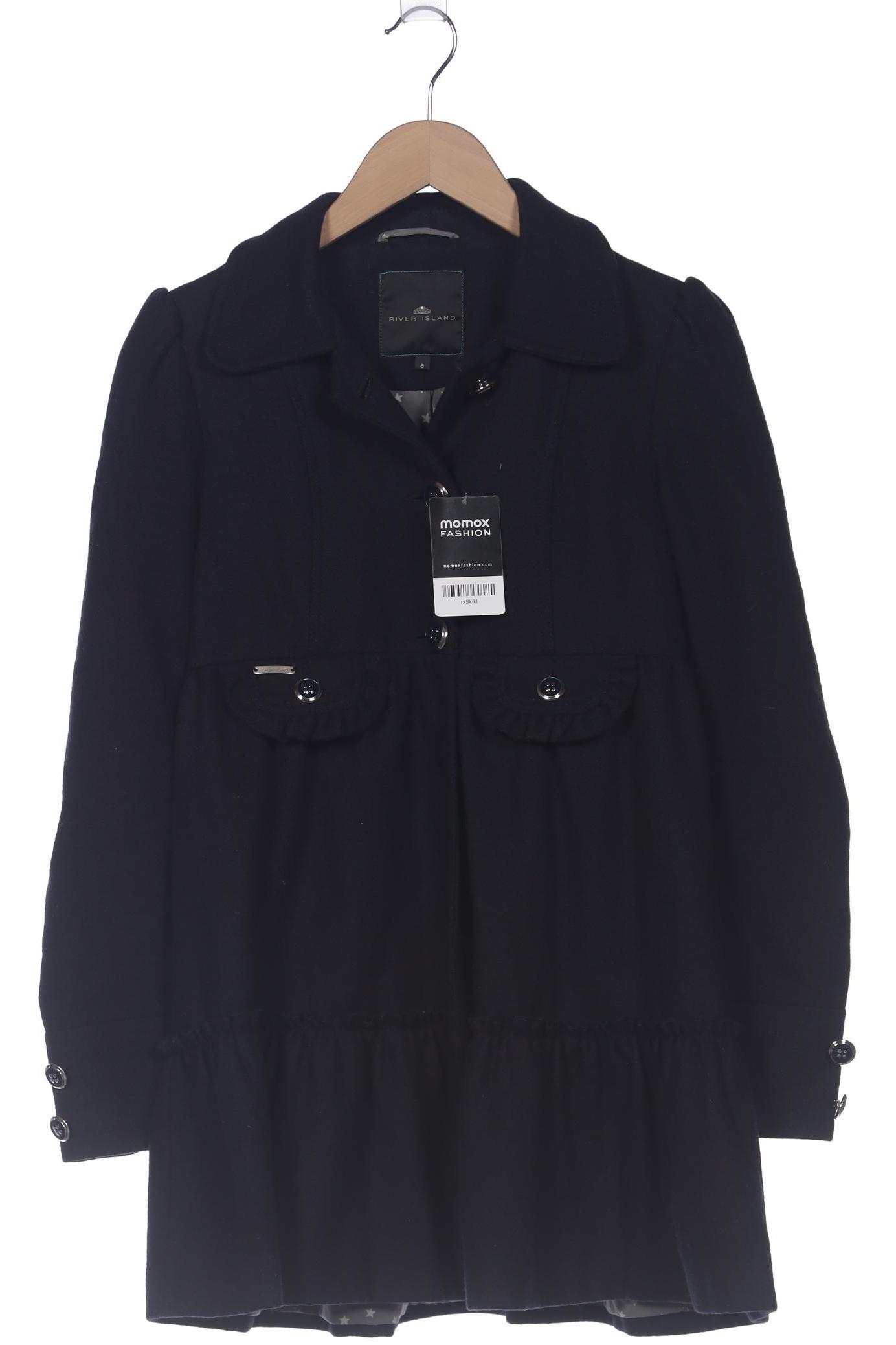 

River Island Damen Mantel, marineblau, Gr. 8