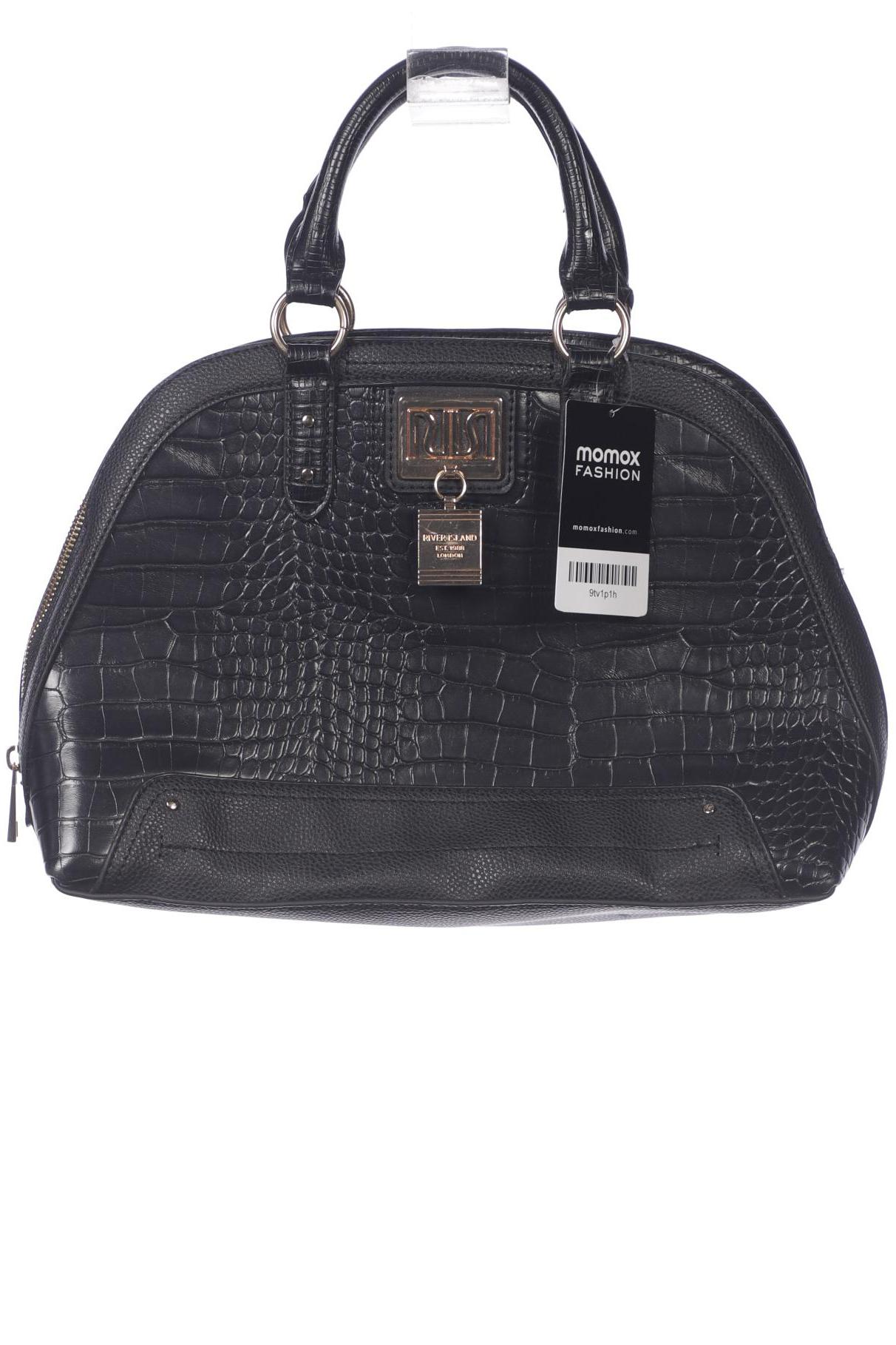 

River Island Damen Handtasche, schwarz, Gr.