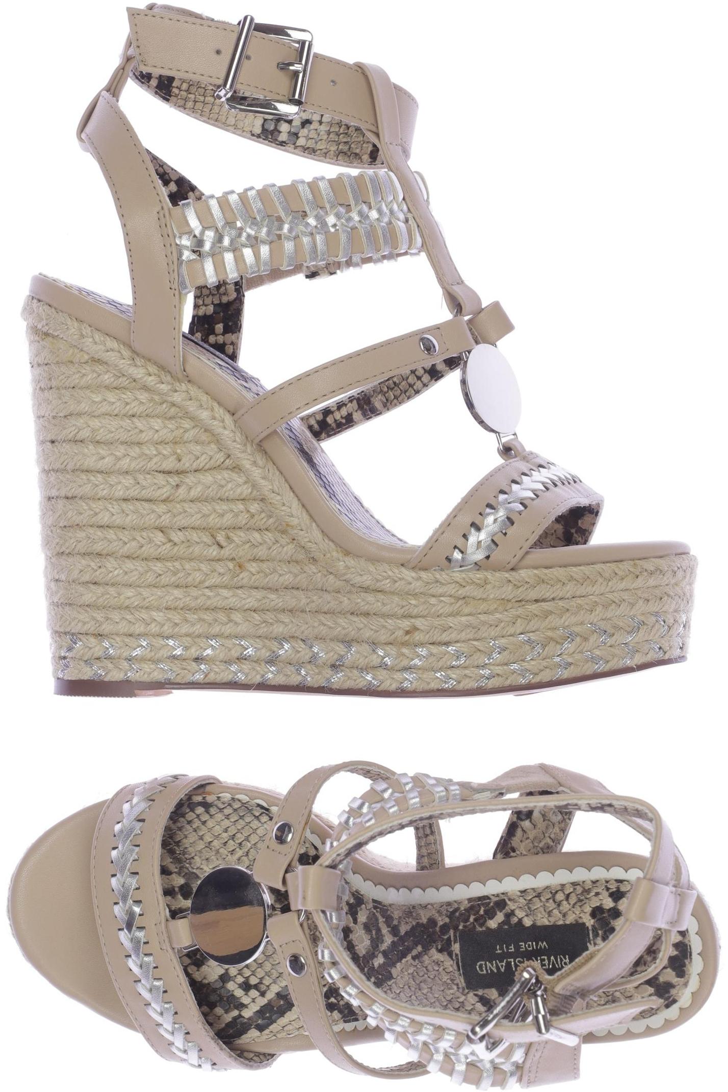 

River Island Damen Sandale, beige, Gr. 37