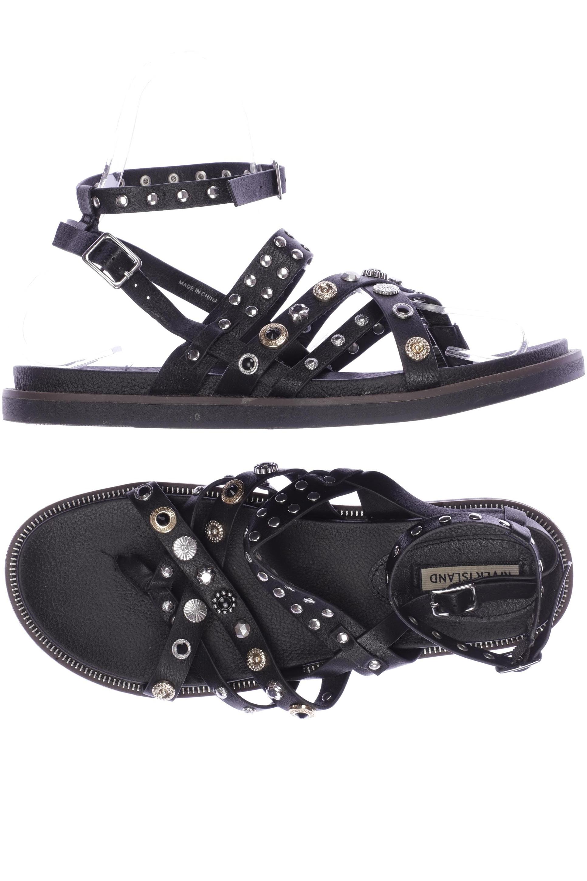 

River Island Damen Sandale, schwarz, Gr. 8