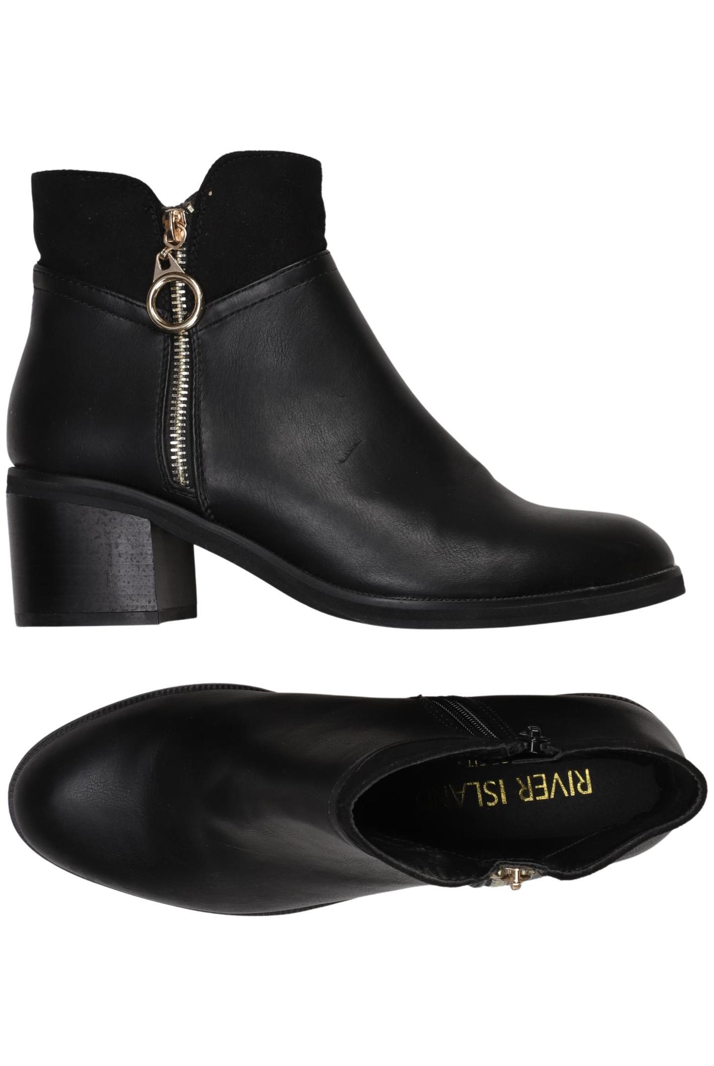 

River Island Damen Stiefelette, schwarz, Gr. 4