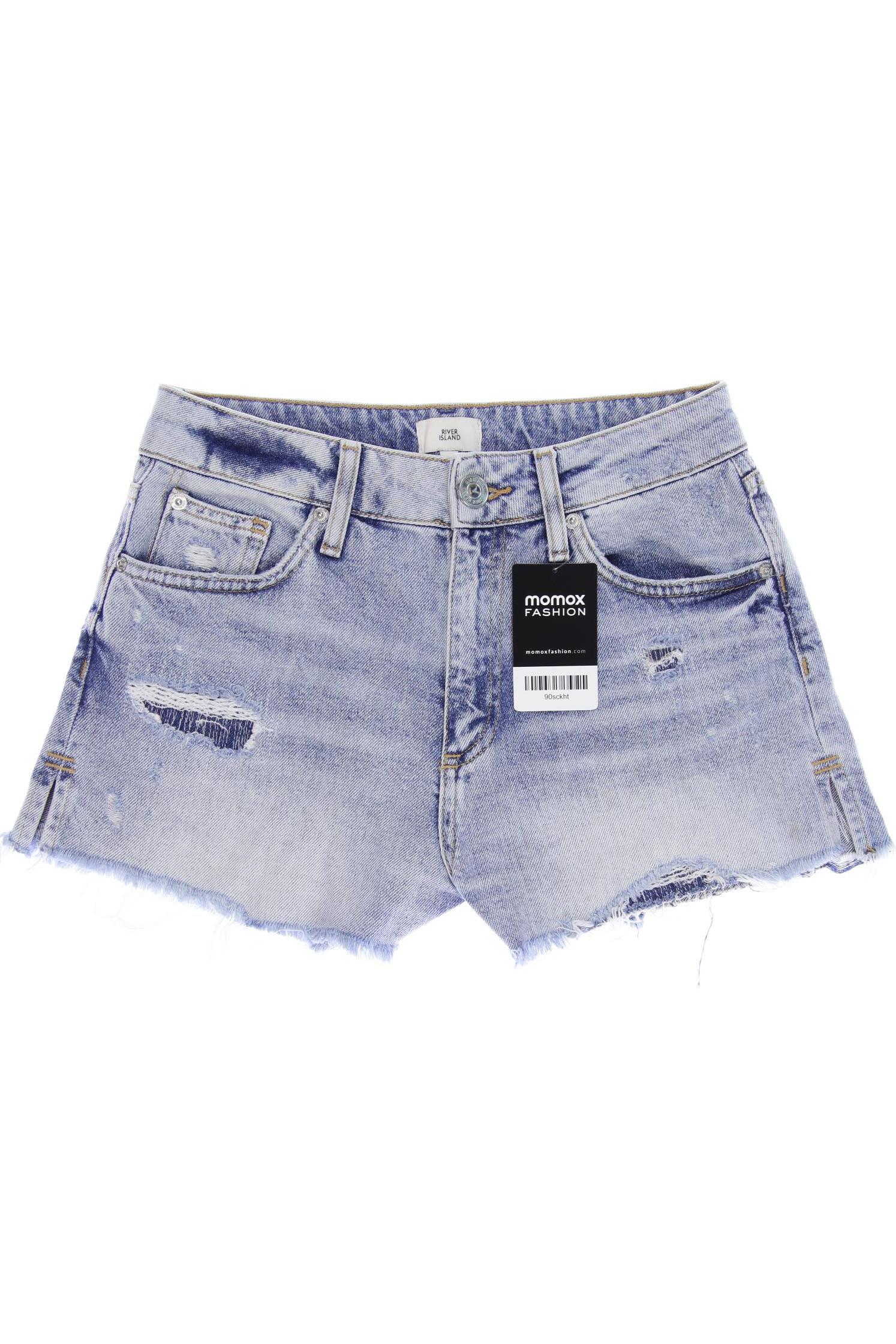 

River Island Damen Shorts, hellblau, Gr. 34