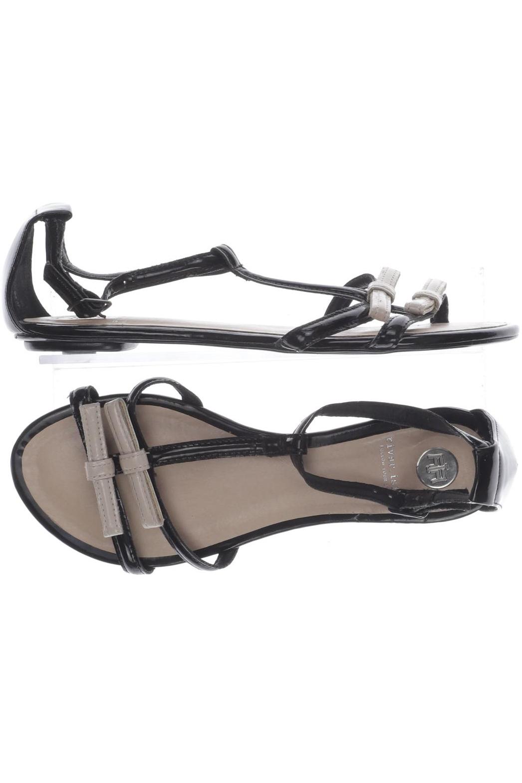

River Island Damen Sandale, schwarz, Gr. 37