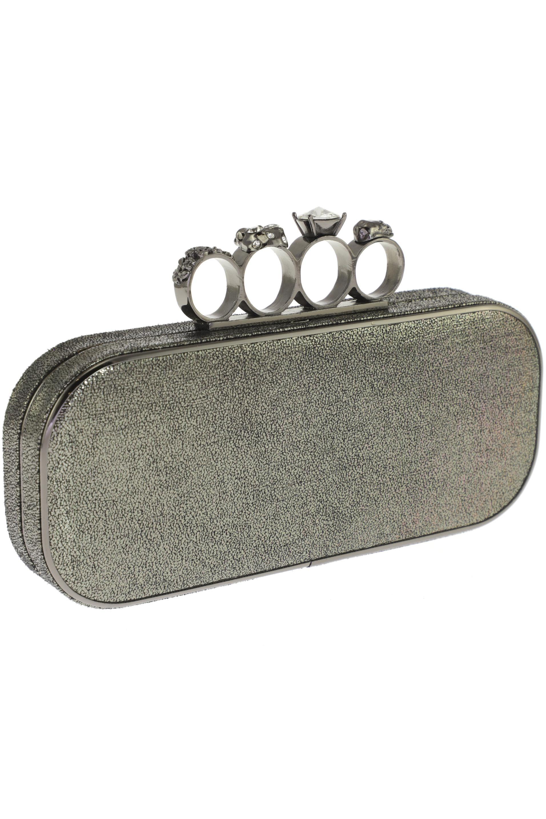 

River Island Damen Handtasche, silber, Gr.