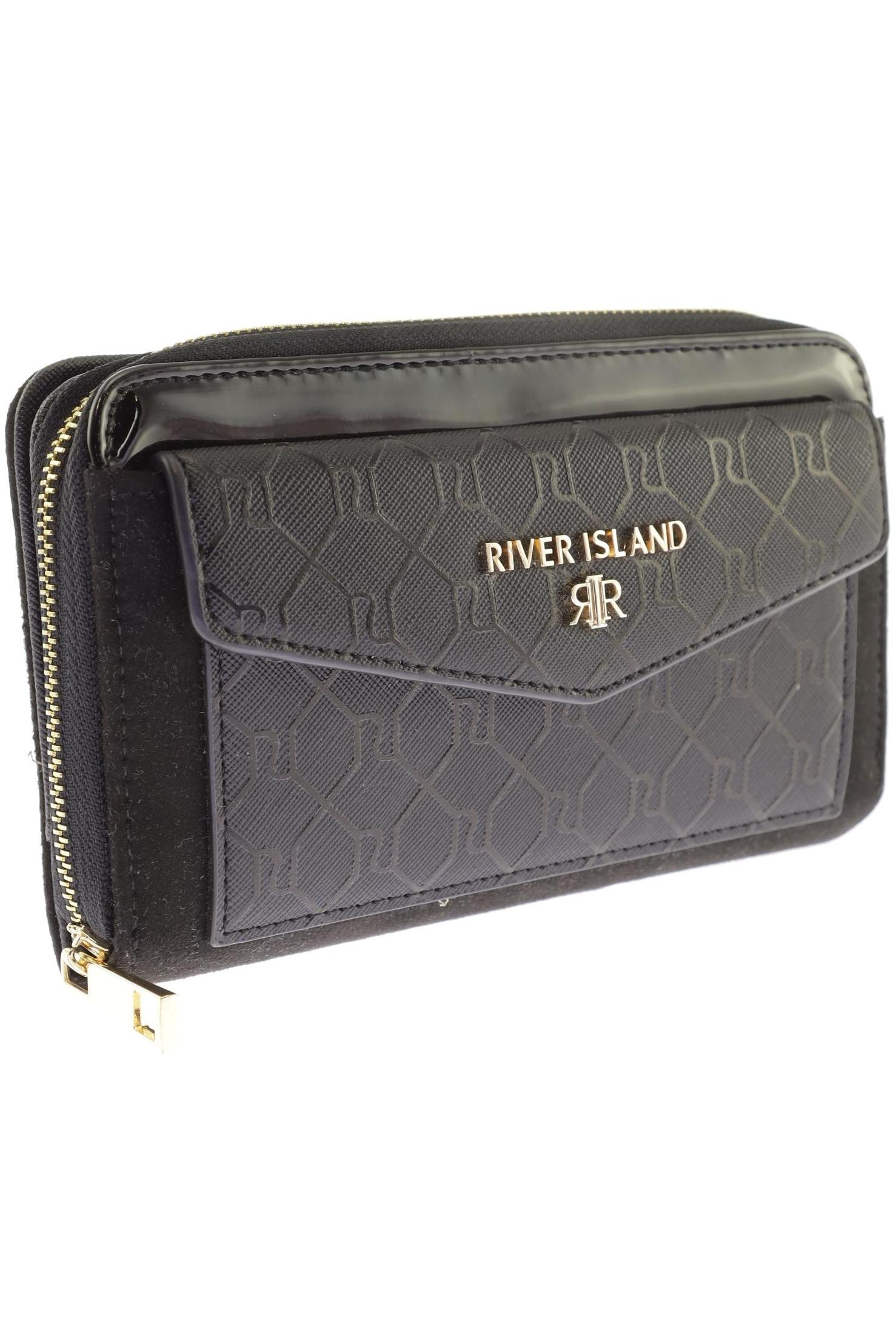 

River Island Damen Portemonnaie, schwarz, Gr.