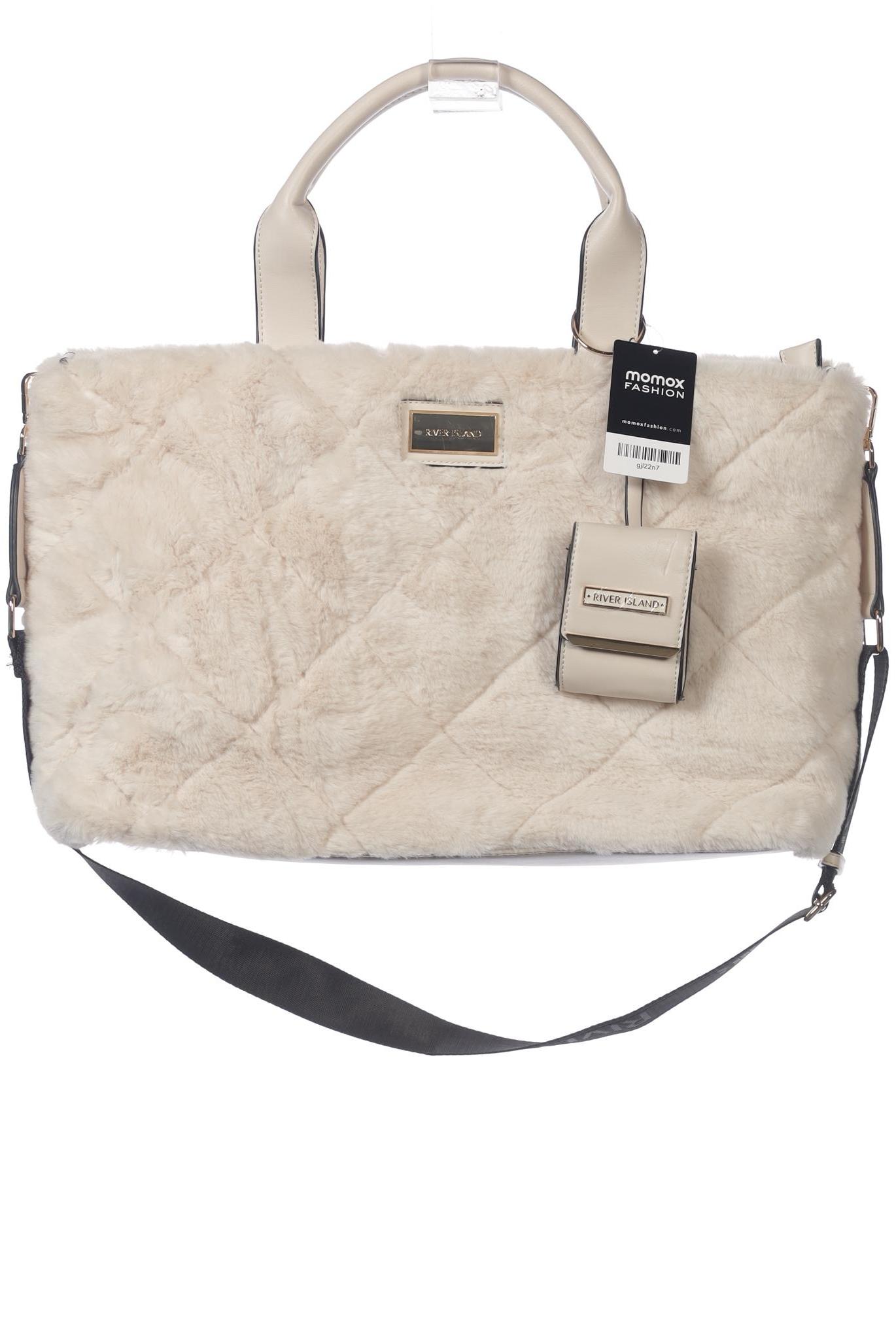 

River Island Damen Handtasche, cremeweiß, Gr.