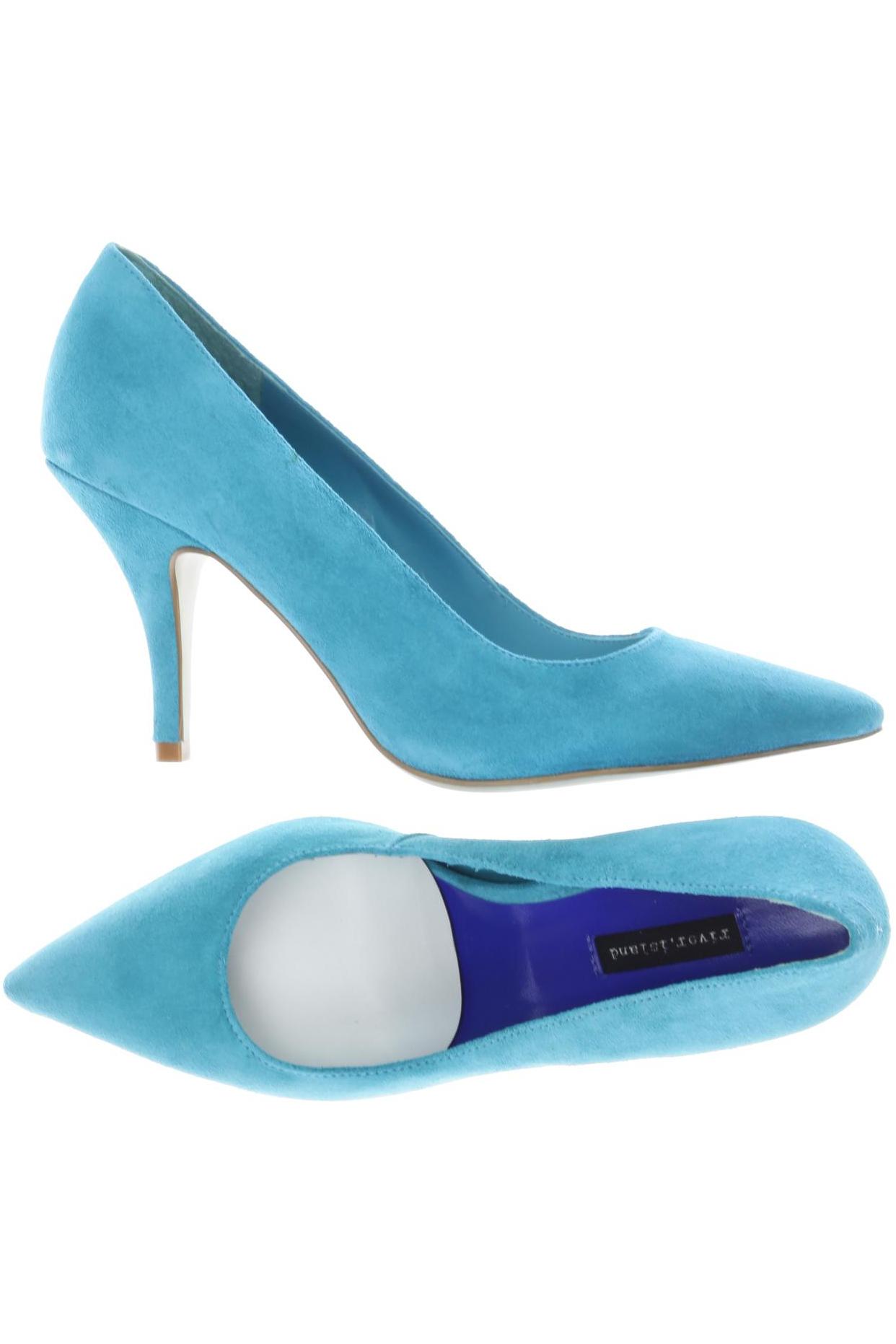 

River Island Damen Pumps, türkis, Gr. 37
