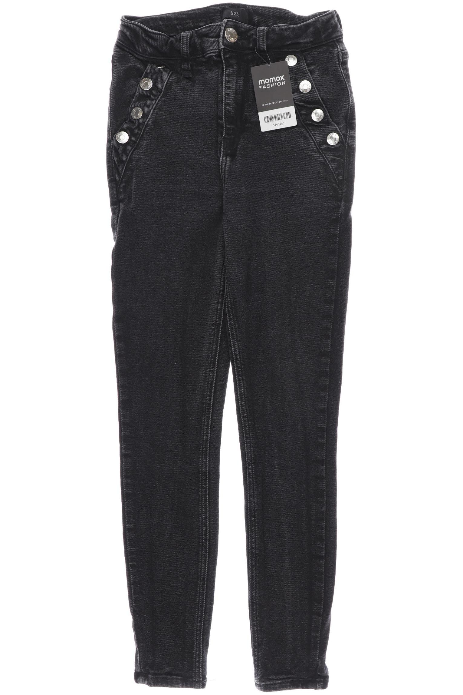 

River Island Damen Jeans, schwarz