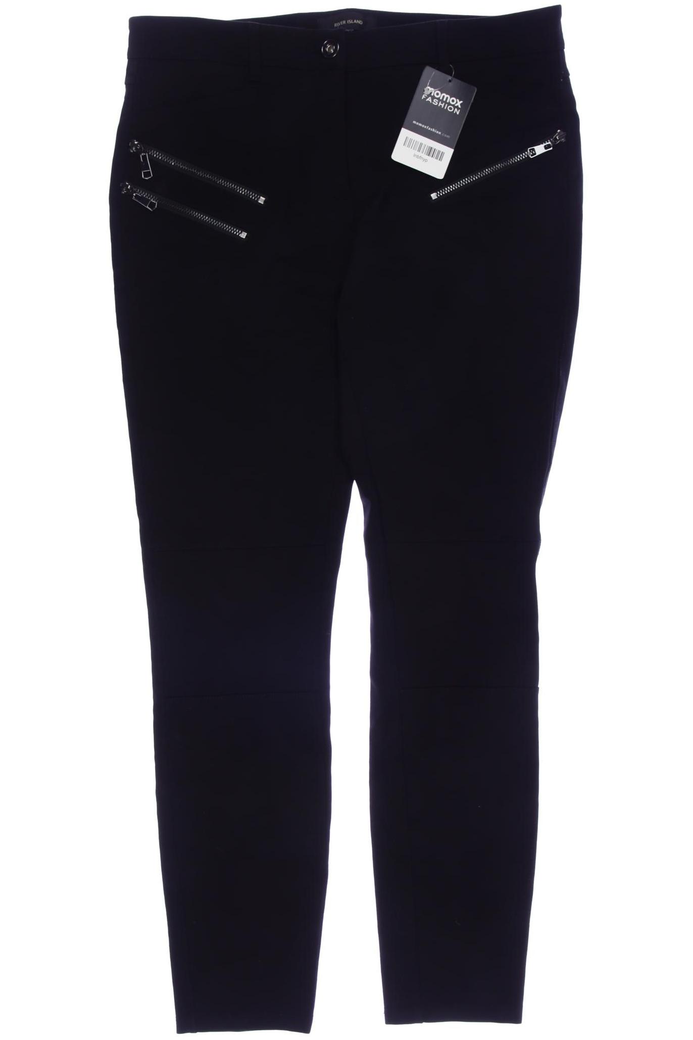 

River Island Damen Stoffhose, schwarz, Gr. 38
