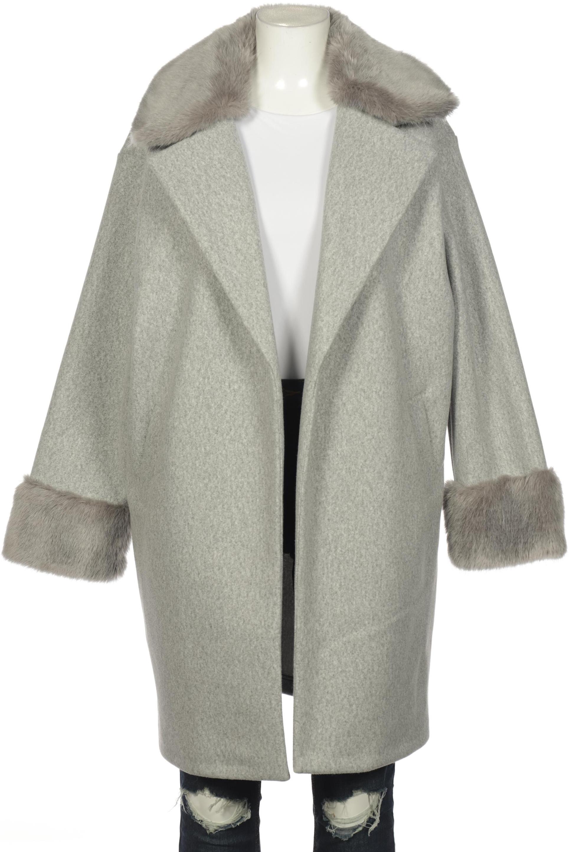 

River Island Damen Mantel, grau, Gr. 42