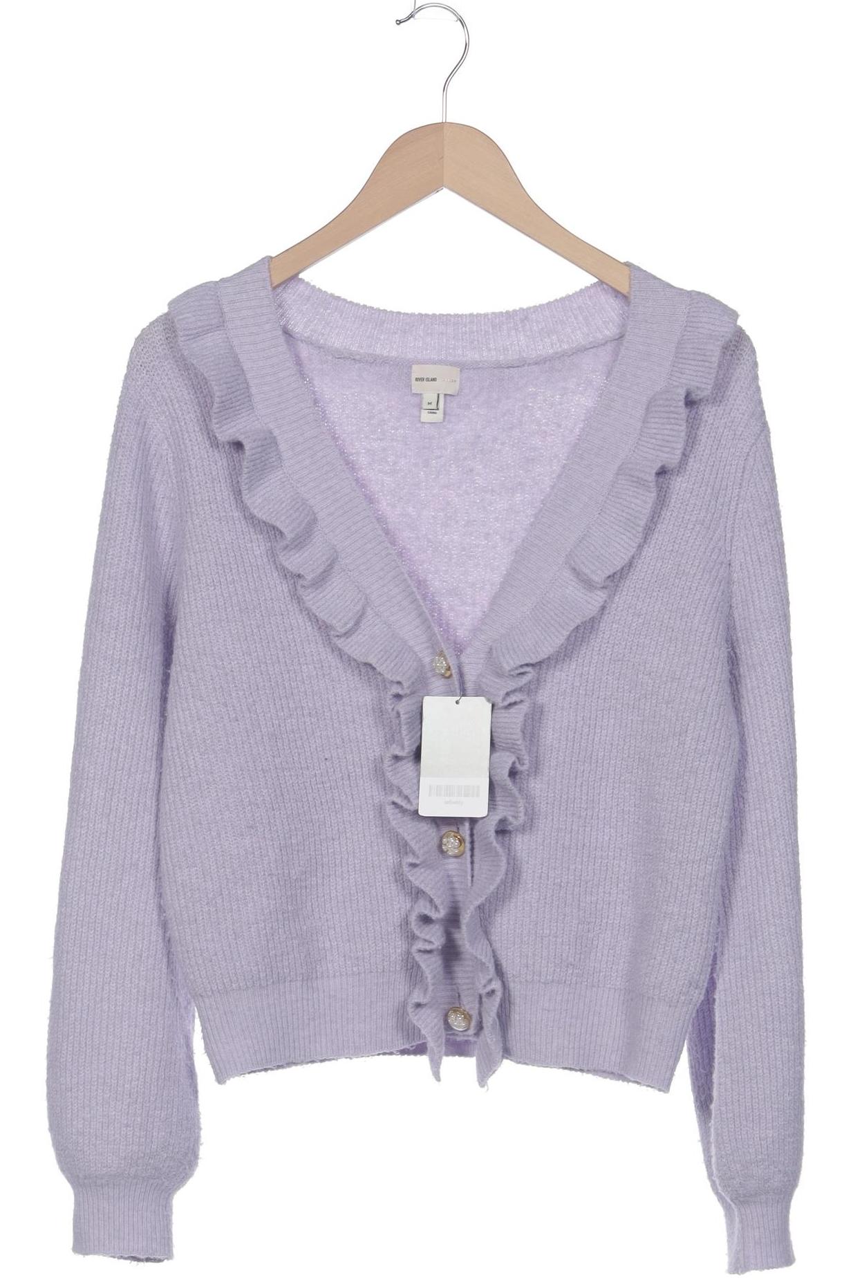 

River Island Damen Strickjacke, flieder, Gr. 38