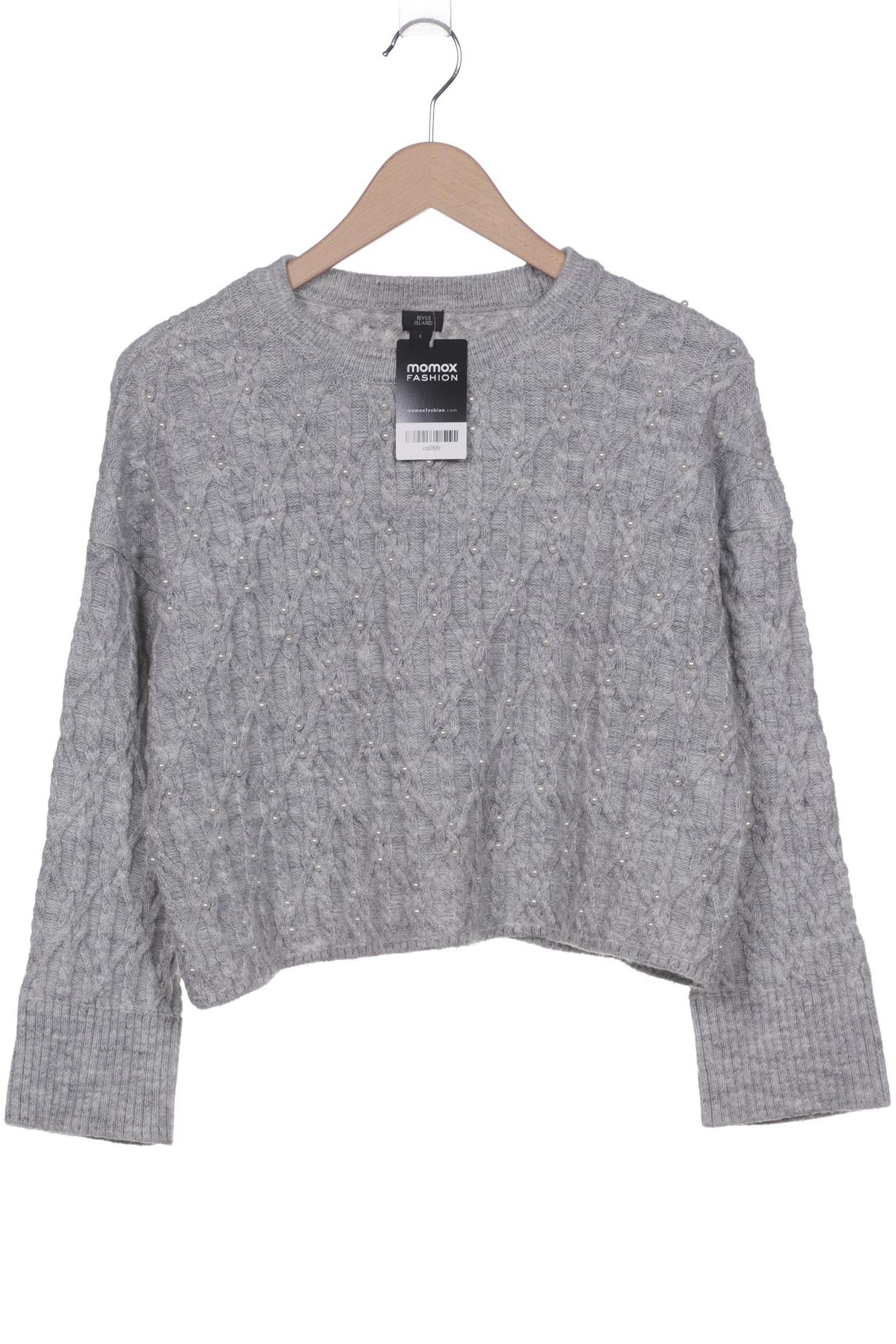 

River Island Damen Pullover, grau, Gr. 36