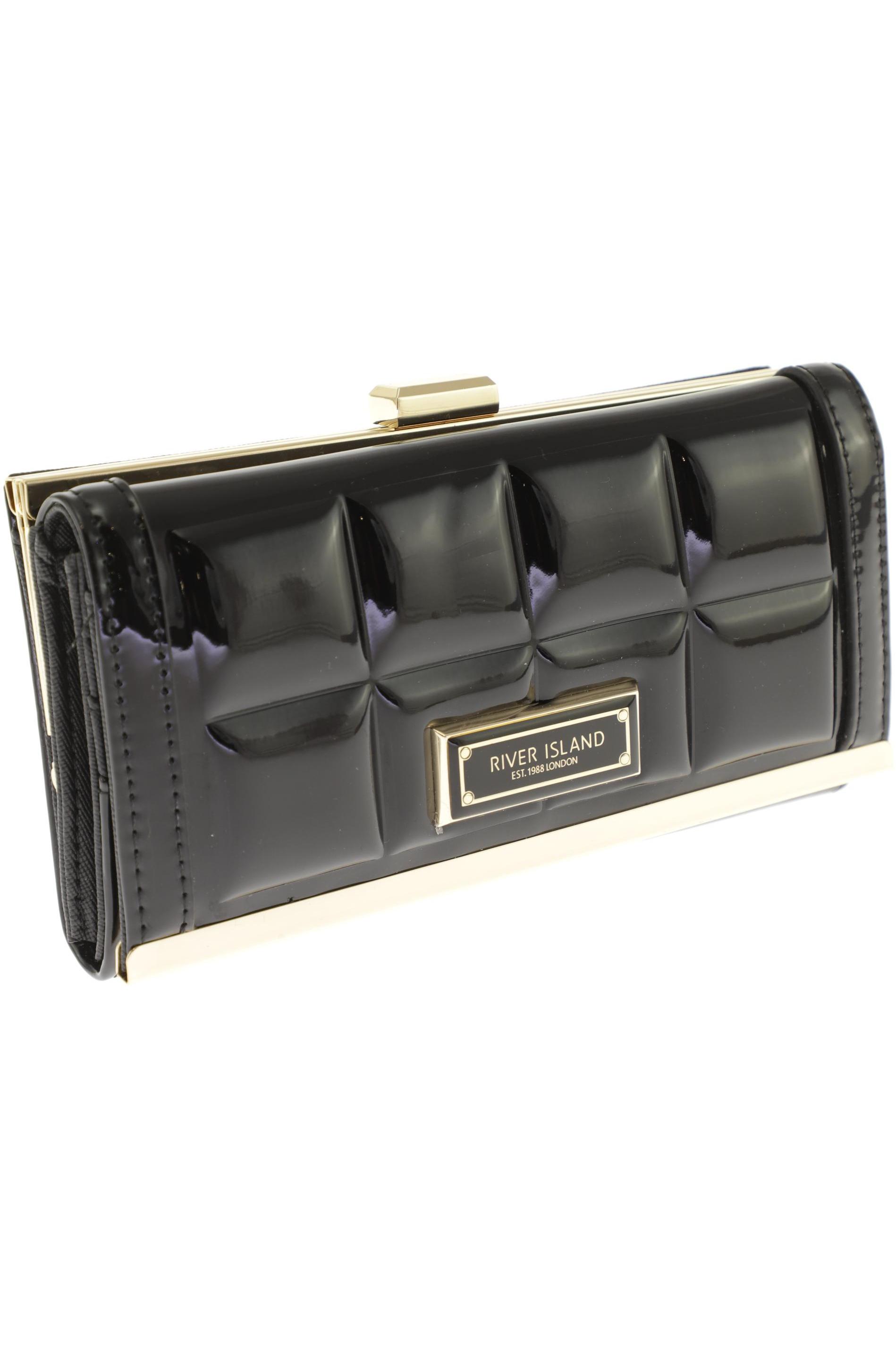 

River Island Damen Portemonnaie, schwarz