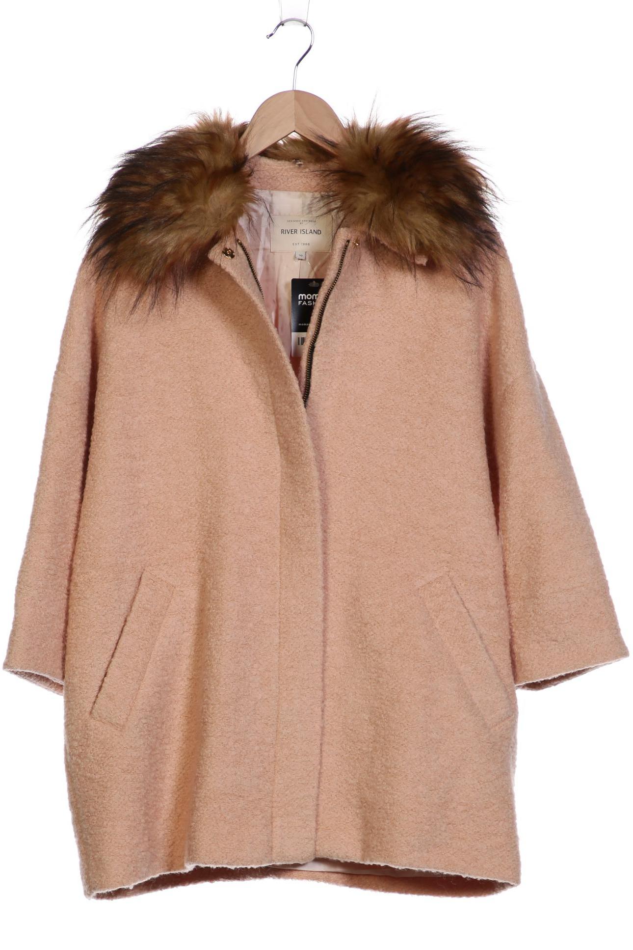 

River Island Damen Mantel, beige, Gr. 36