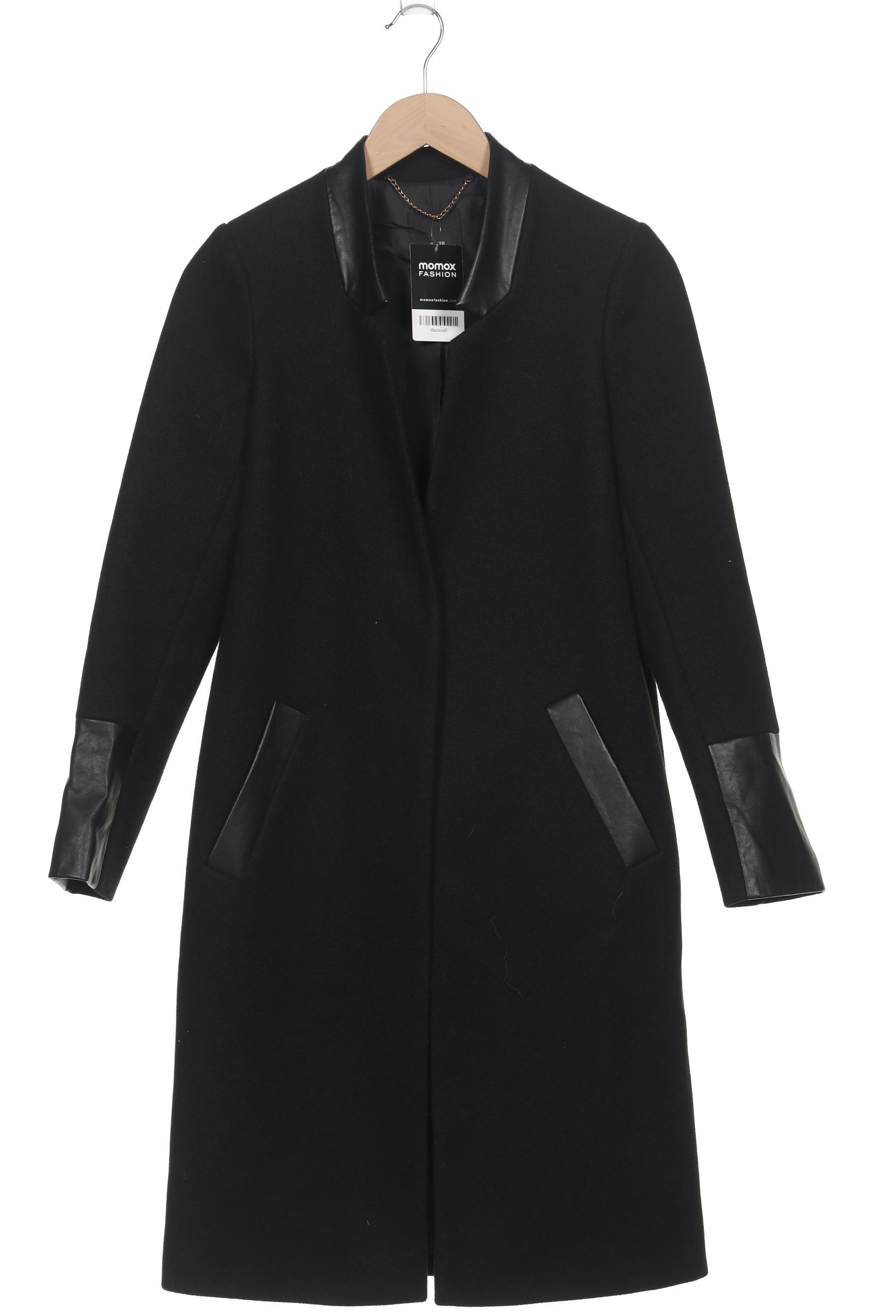 

River Island Damen Mantel, schwarz, Gr. 34