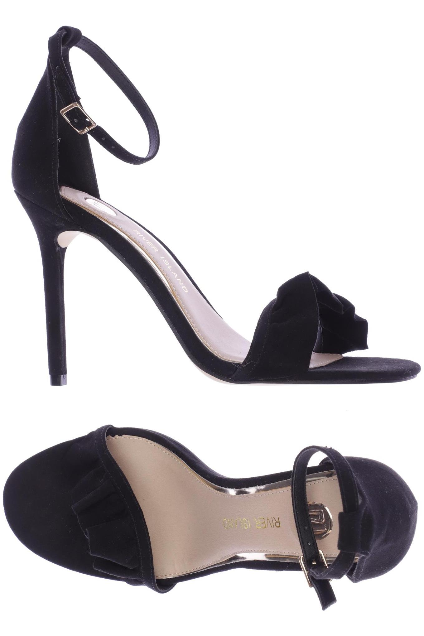 

River Island Damen Sandale, schwarz, Gr. 39