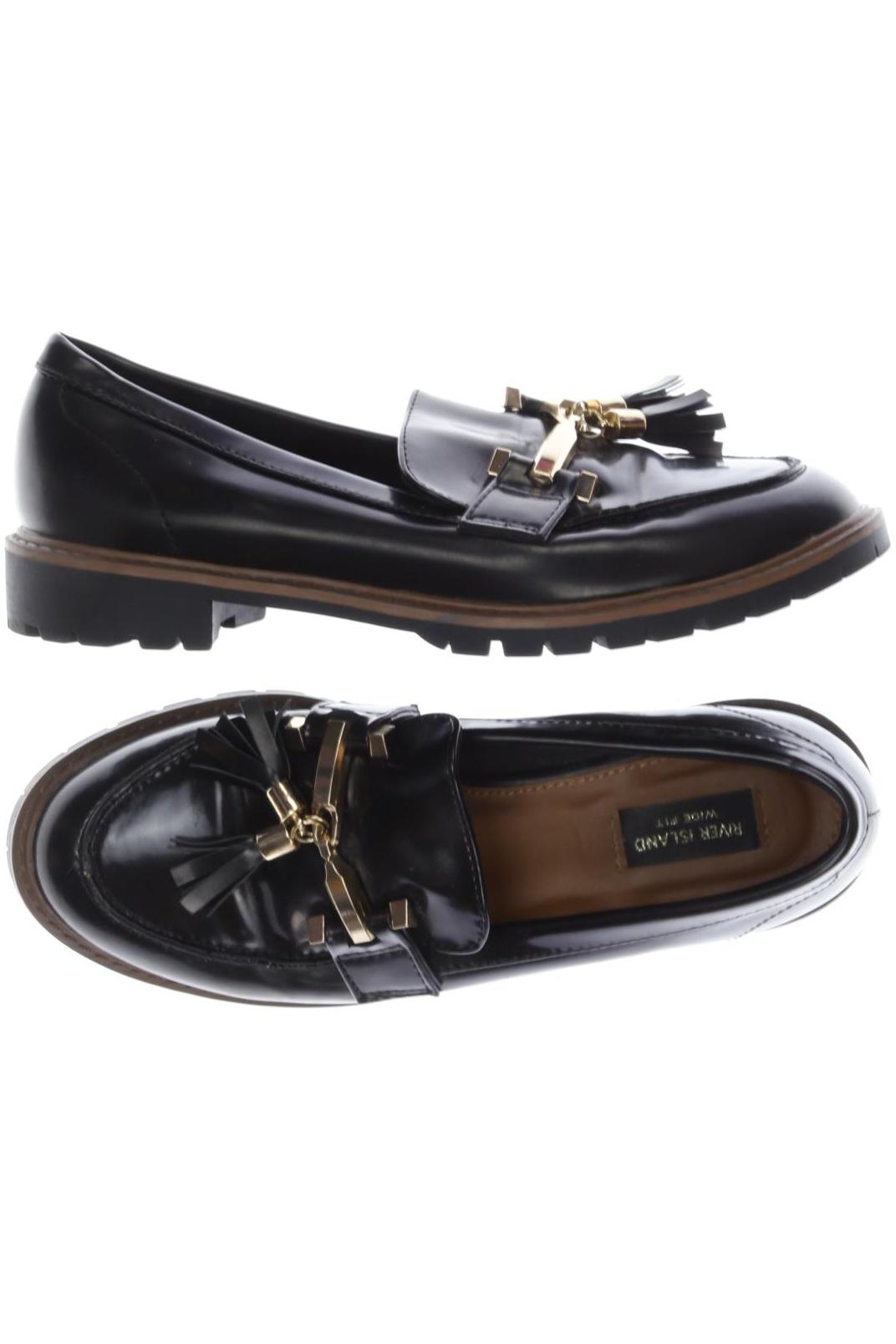 

River Island Damen Halbschuh, schwarz, Gr. 36