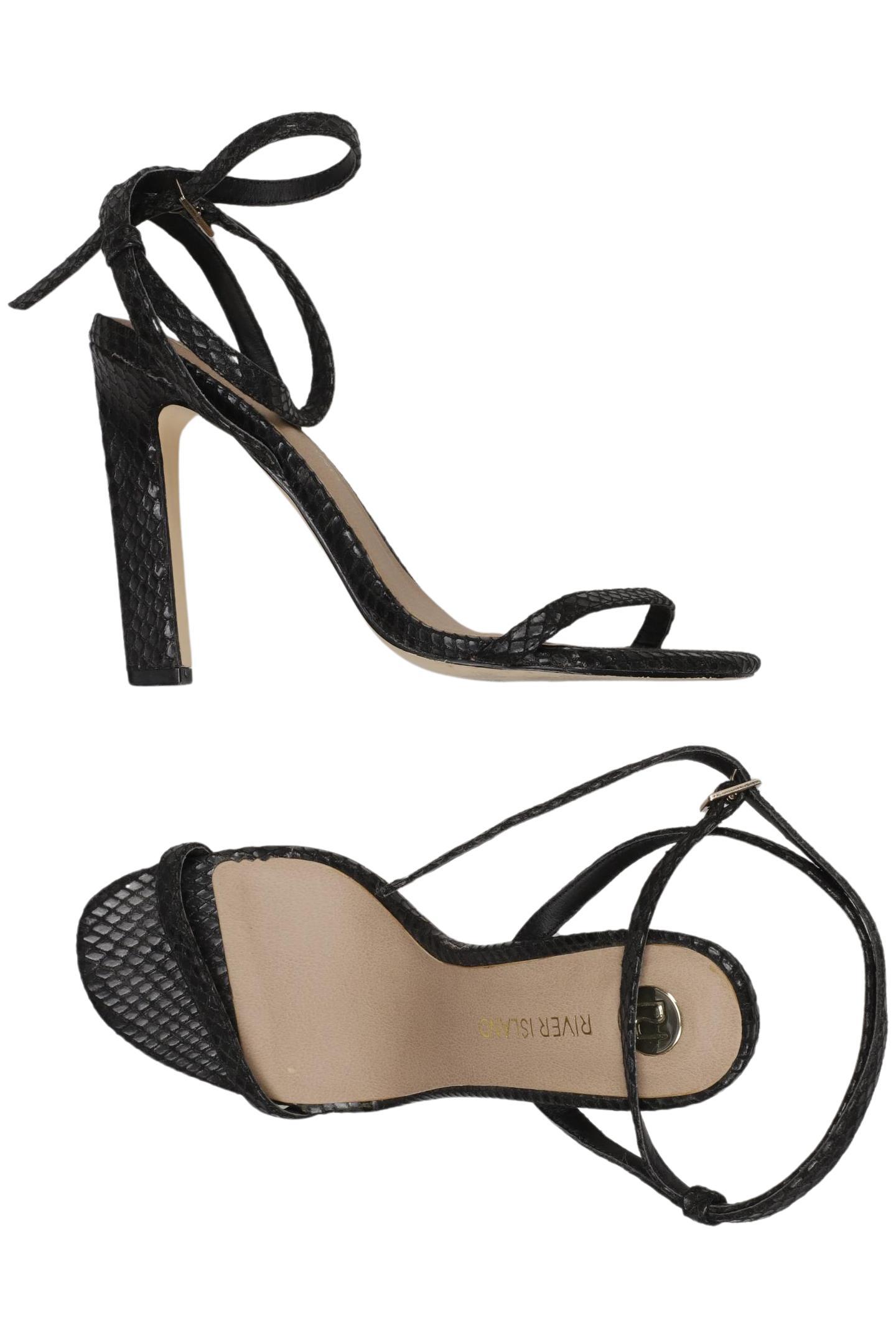 

River Island Damen Sandale, schwarz, Gr. 4