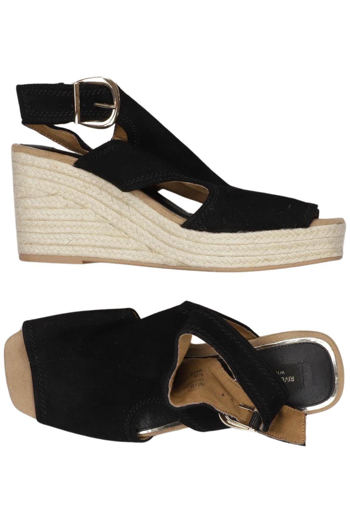 

River Island Damen Sandale, schwarz, Gr. 6