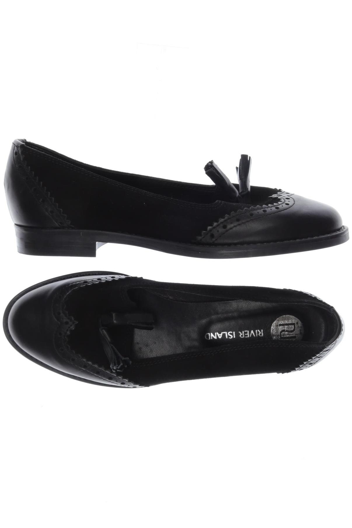 

River Island Damen Halbschuh, schwarz, Gr. 37