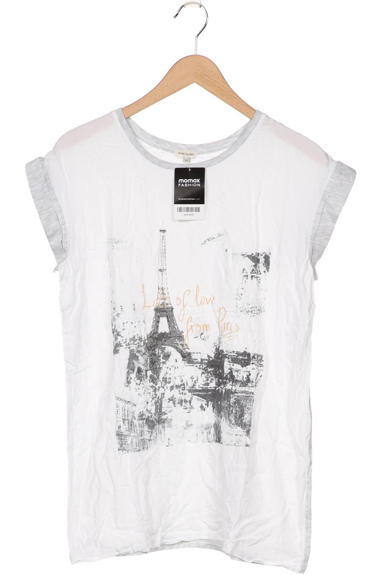 

River Island Damen T-Shirt, grau, Gr. 36
