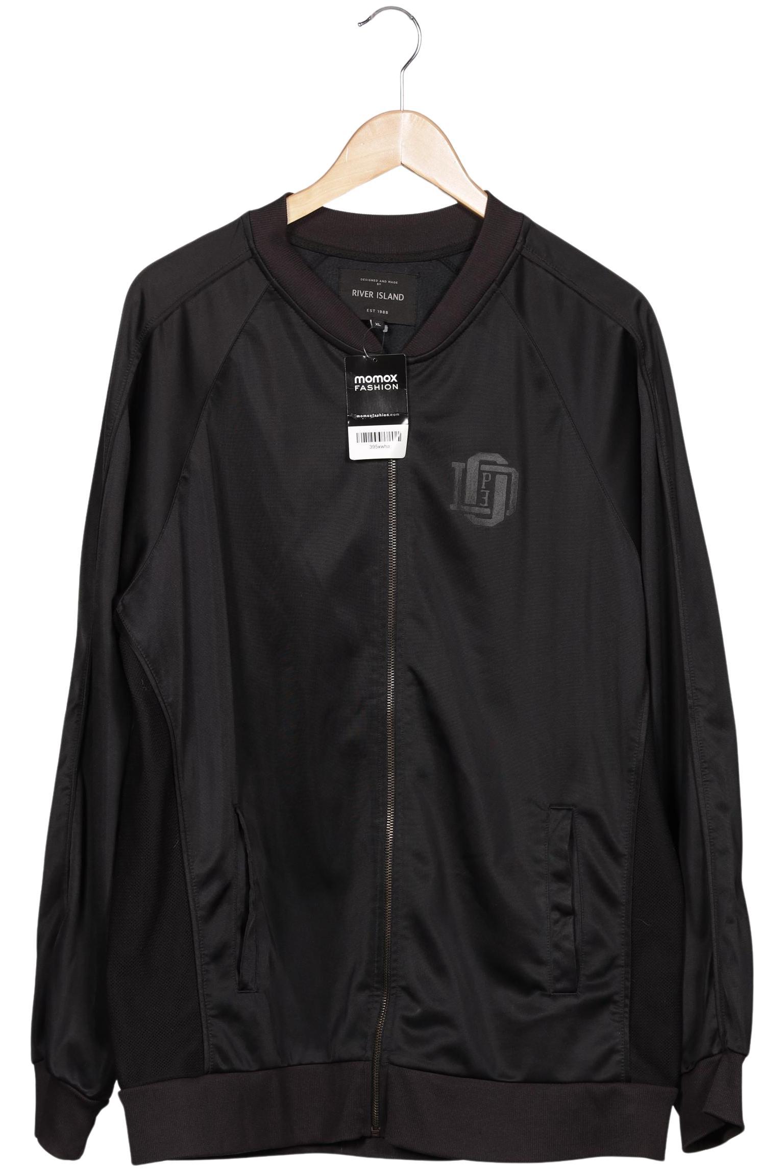 

River Island Herren Sweatshirt, schwarz, Gr. 54