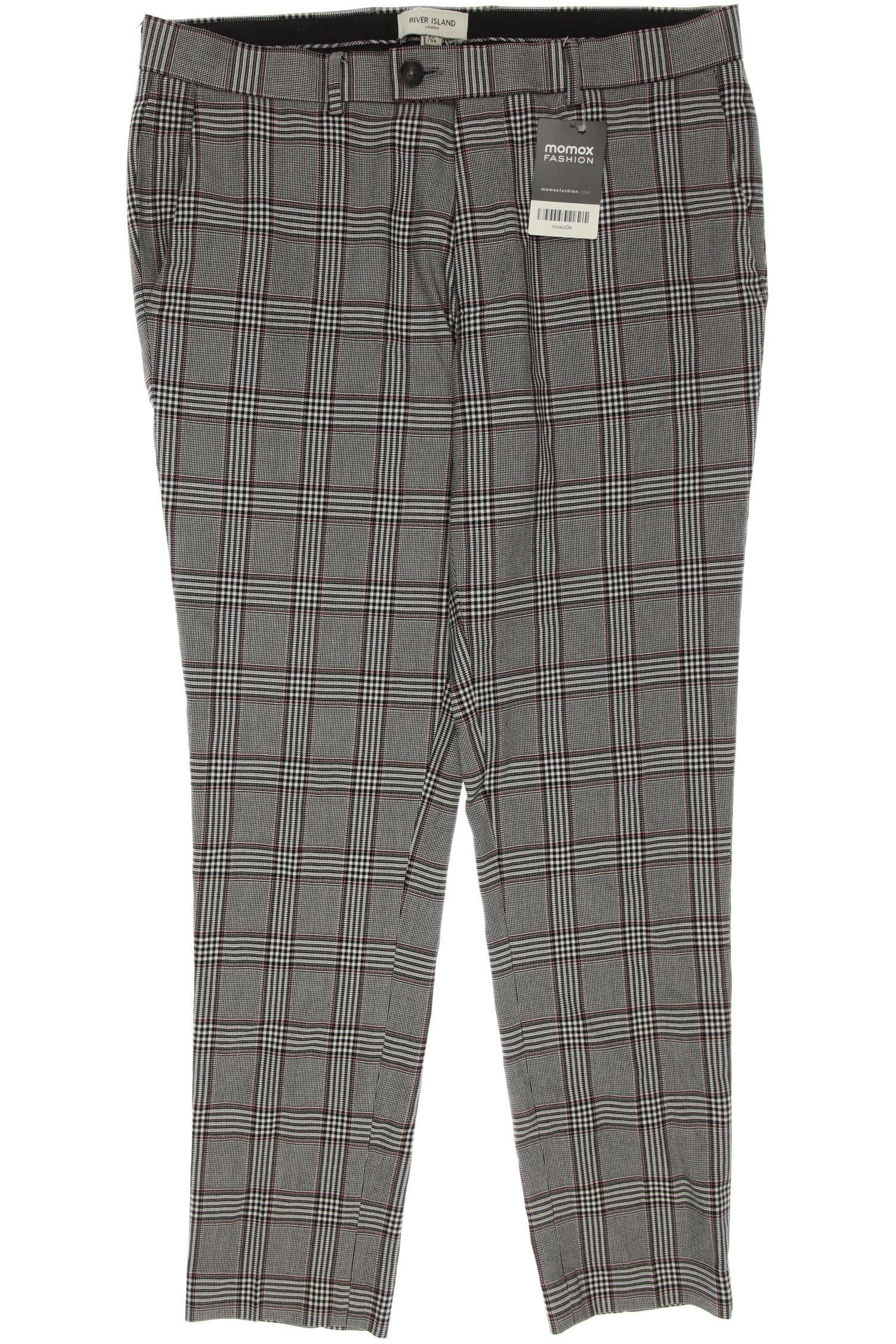 

River Island Herren Stoffhose, grau