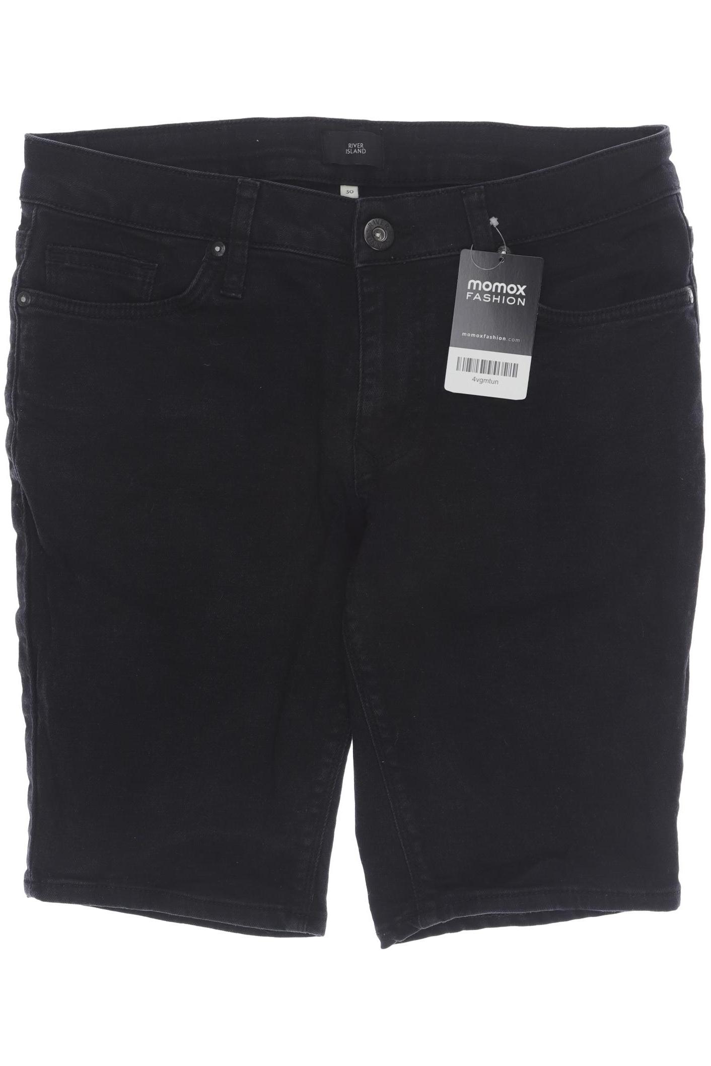 

River Island Herren Shorts, schwarz