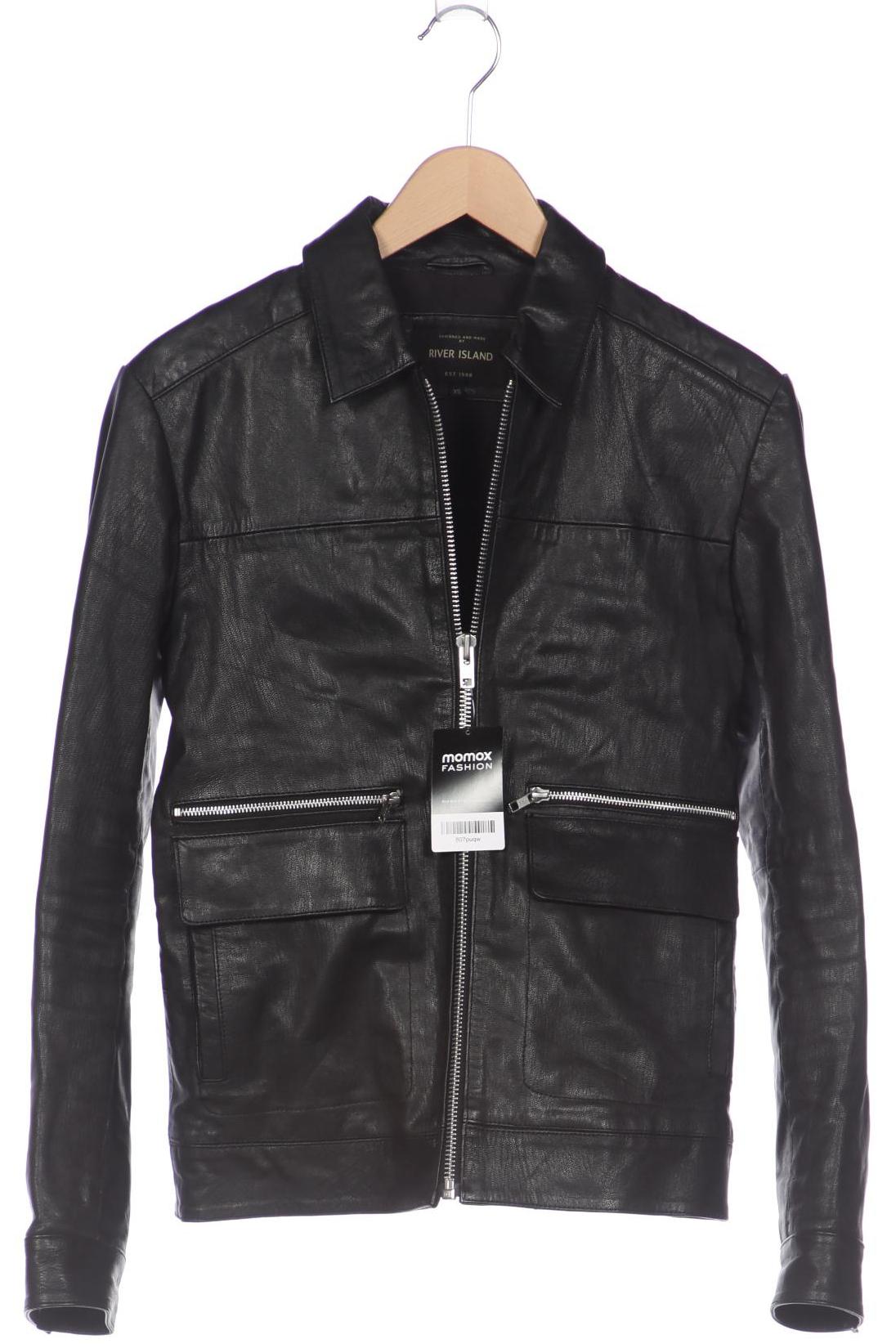 

River Island Herren Jacke, schwarz