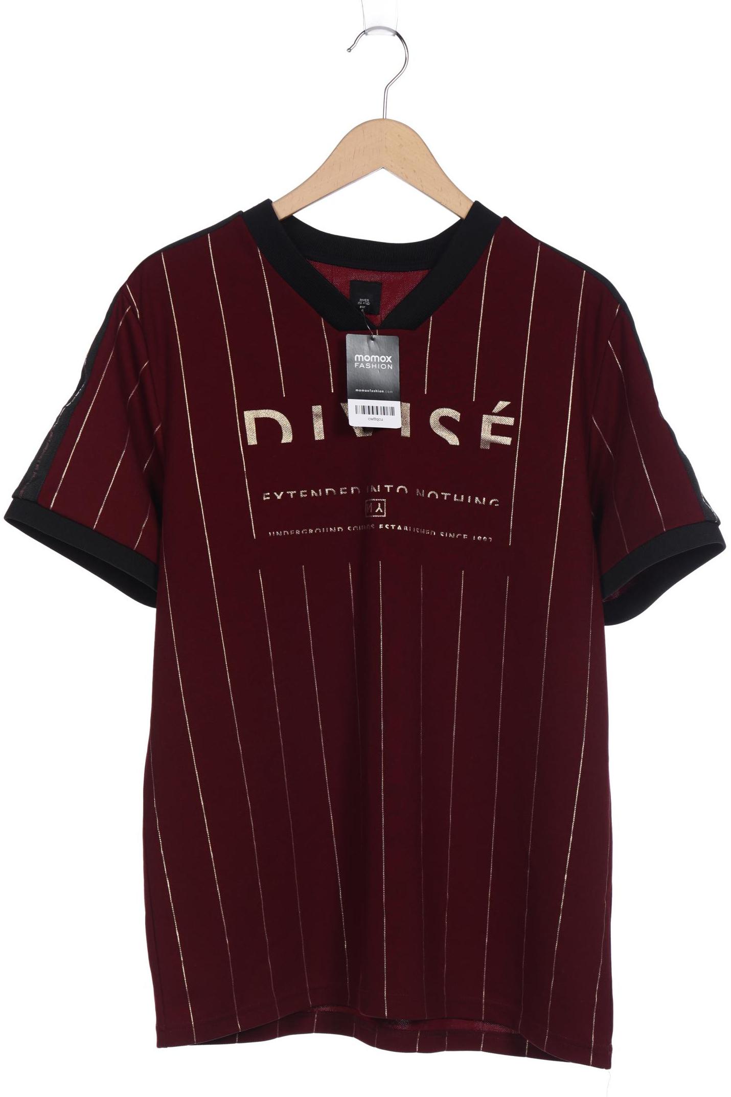 

River Island Herren T-Shirt, bordeaux, Gr. 56