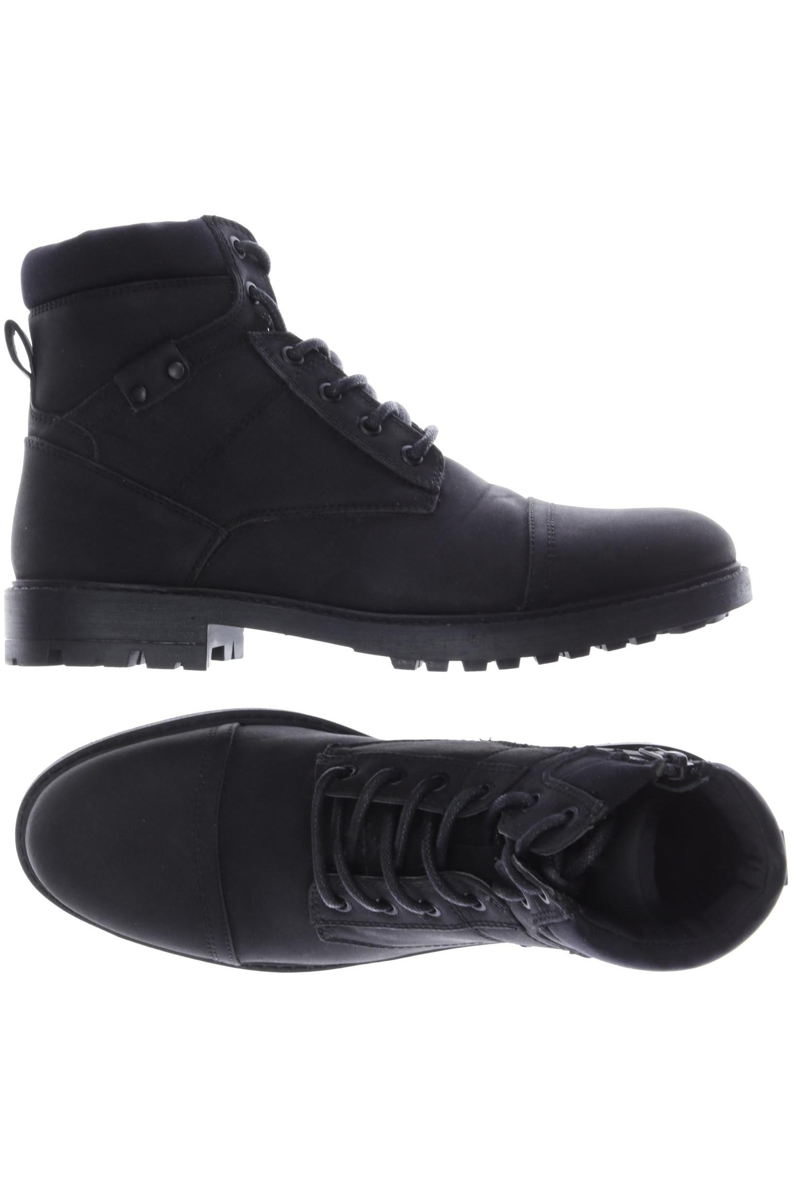 

River Island Herren Stiefel, schwarz, Gr. 42