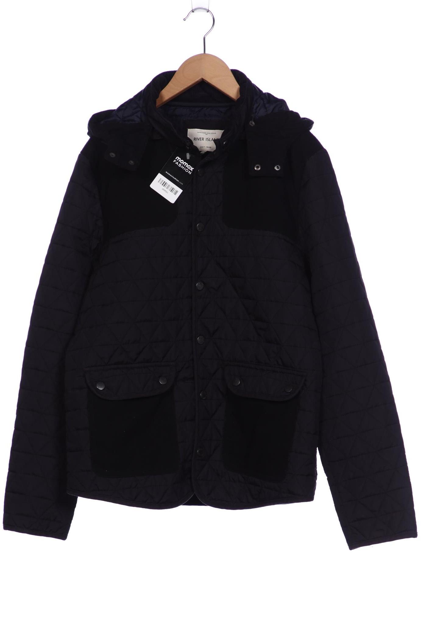 

River Island Herren Jacke, schwarz, Gr. 48