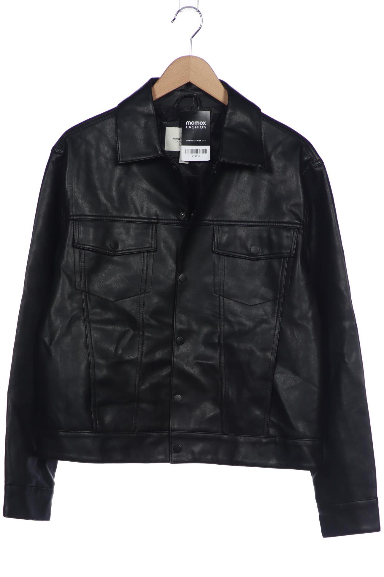 

River Island Herren Jacke, schwarz, Gr. 48