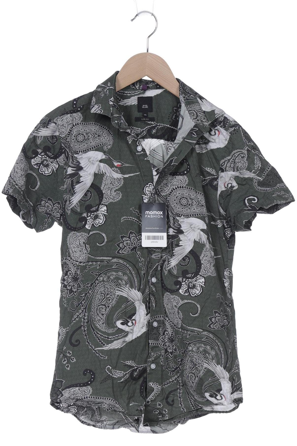 

River Island Herren Hemd, grün, Gr. 44