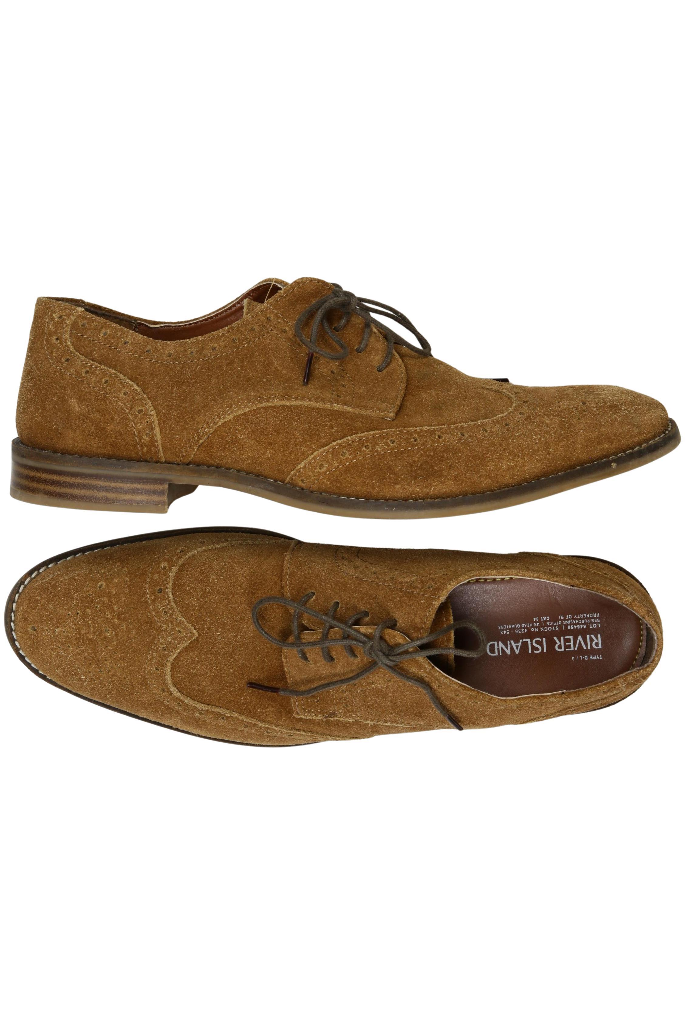 

River Island Herren Halbschuh, braun, Gr. 9