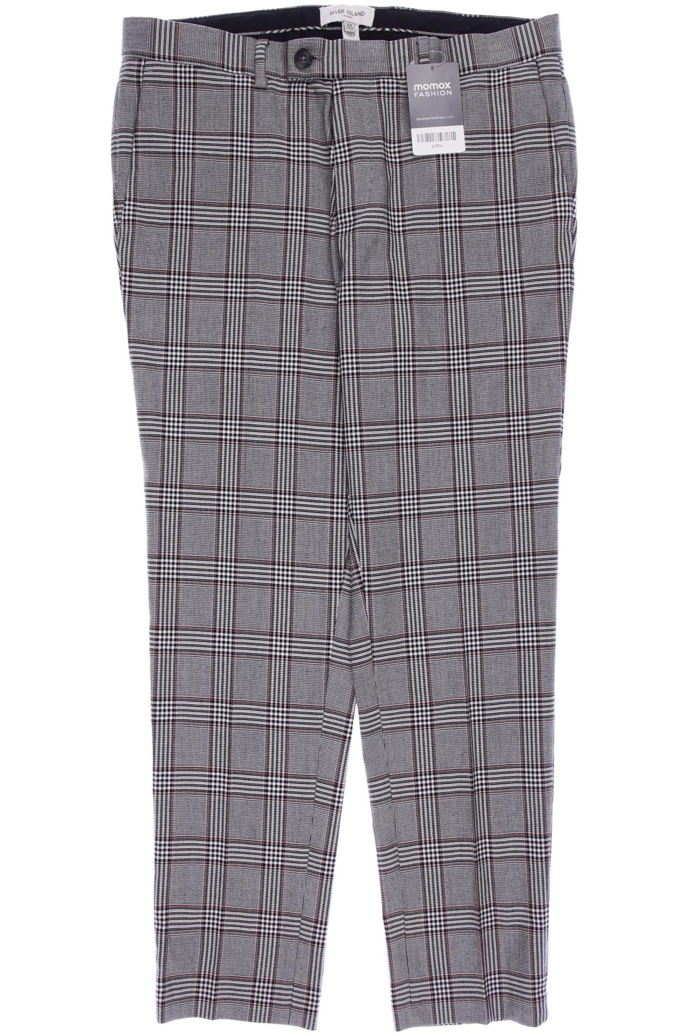 

River Island Herren Stoffhose, grau