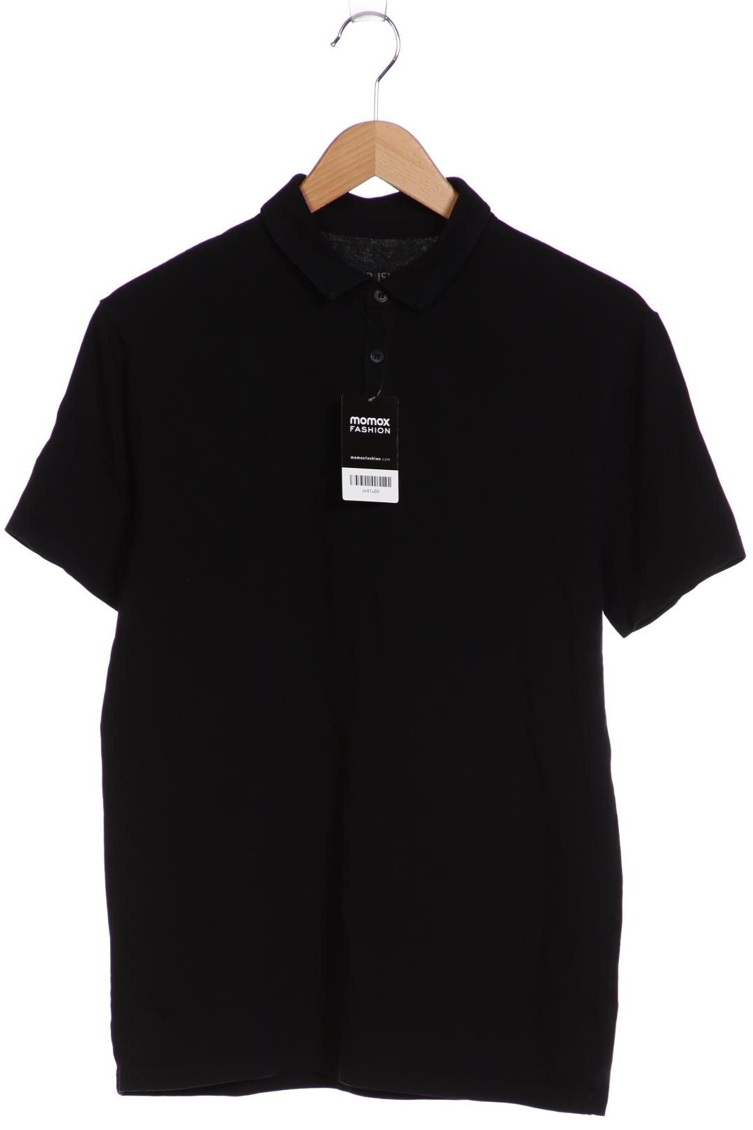 

River Island Herren Poloshirt, schwarz