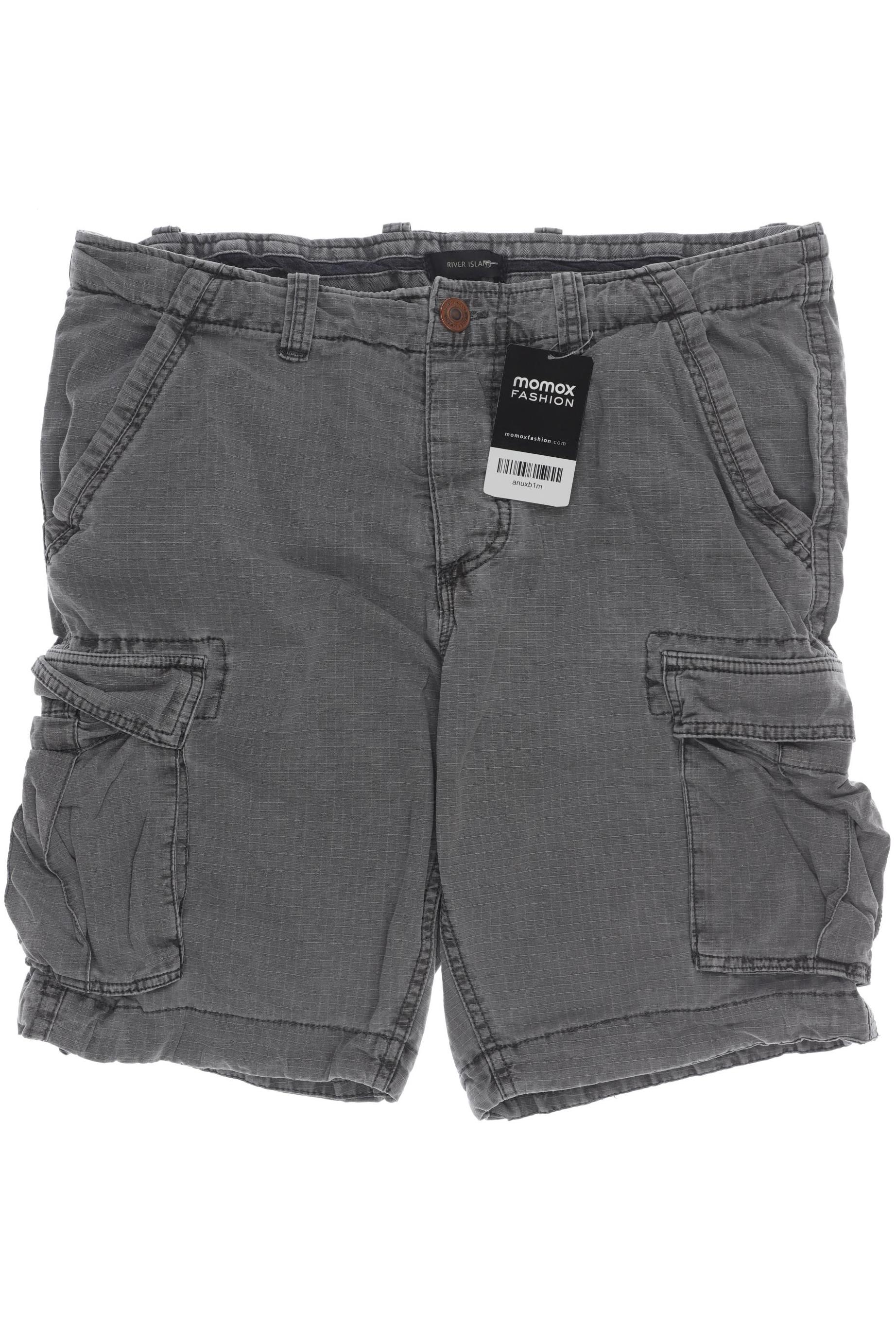 

River Island Herren Shorts, grau, Gr. 50