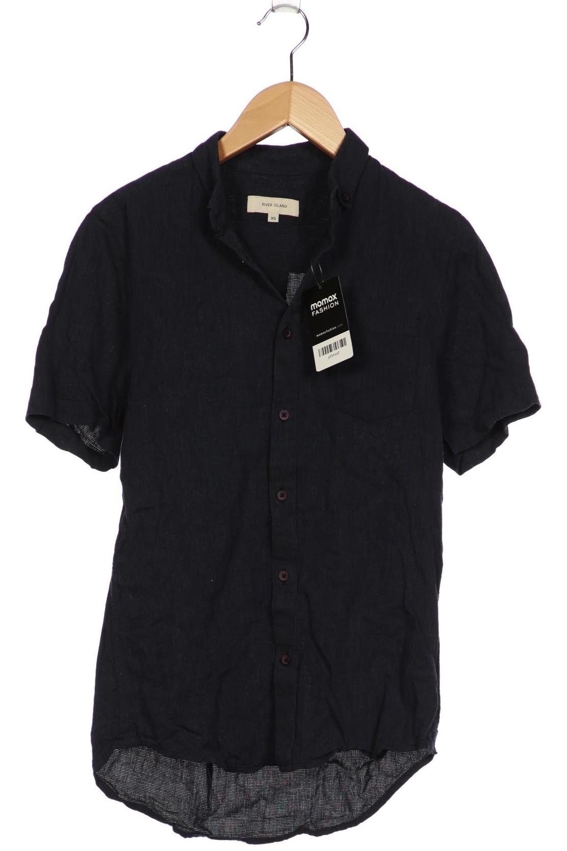 

River Island Herren Hemd, marineblau, Gr. 44